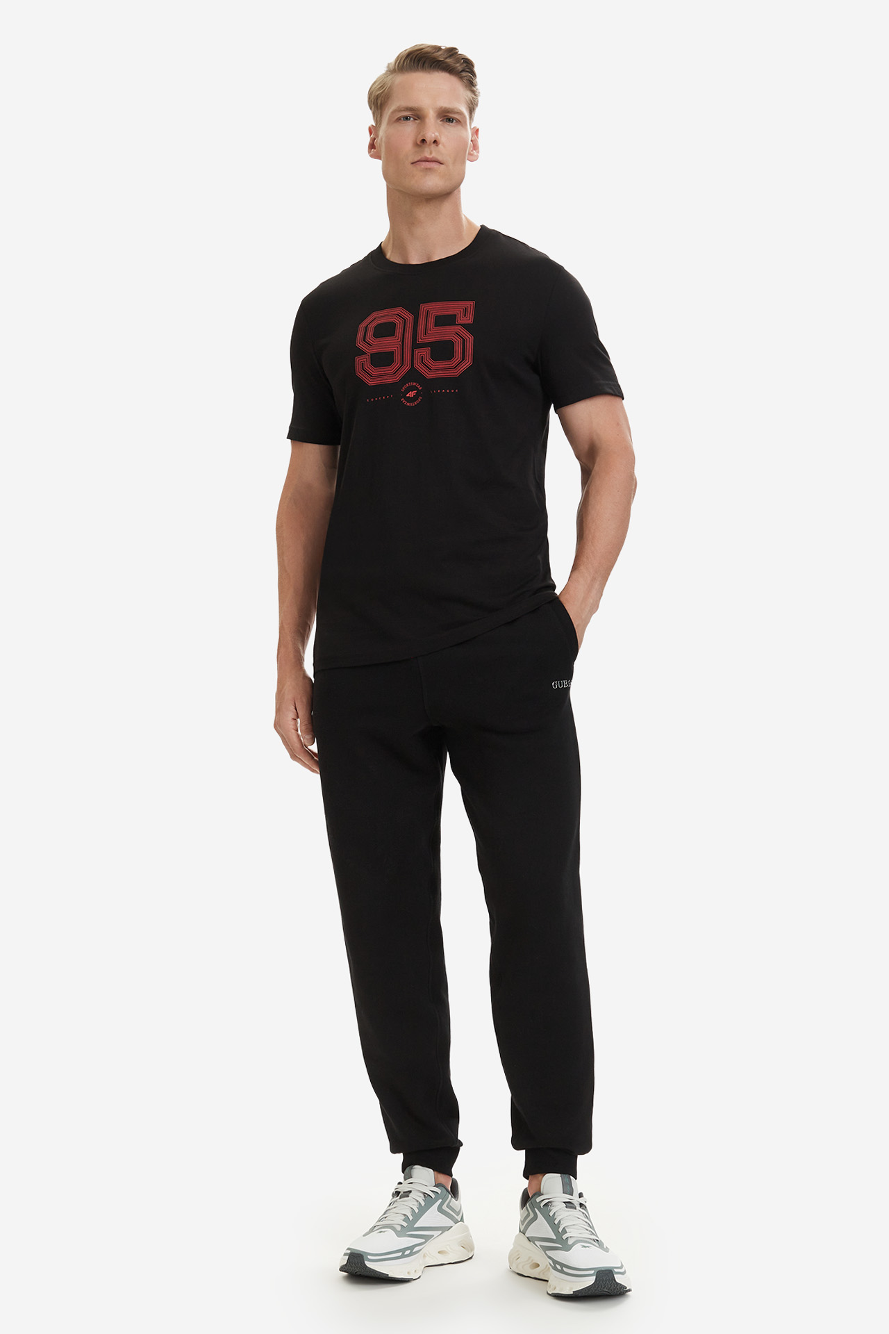 T-shirt 4F 4FWSS26TTSHM3327-20S Czarny