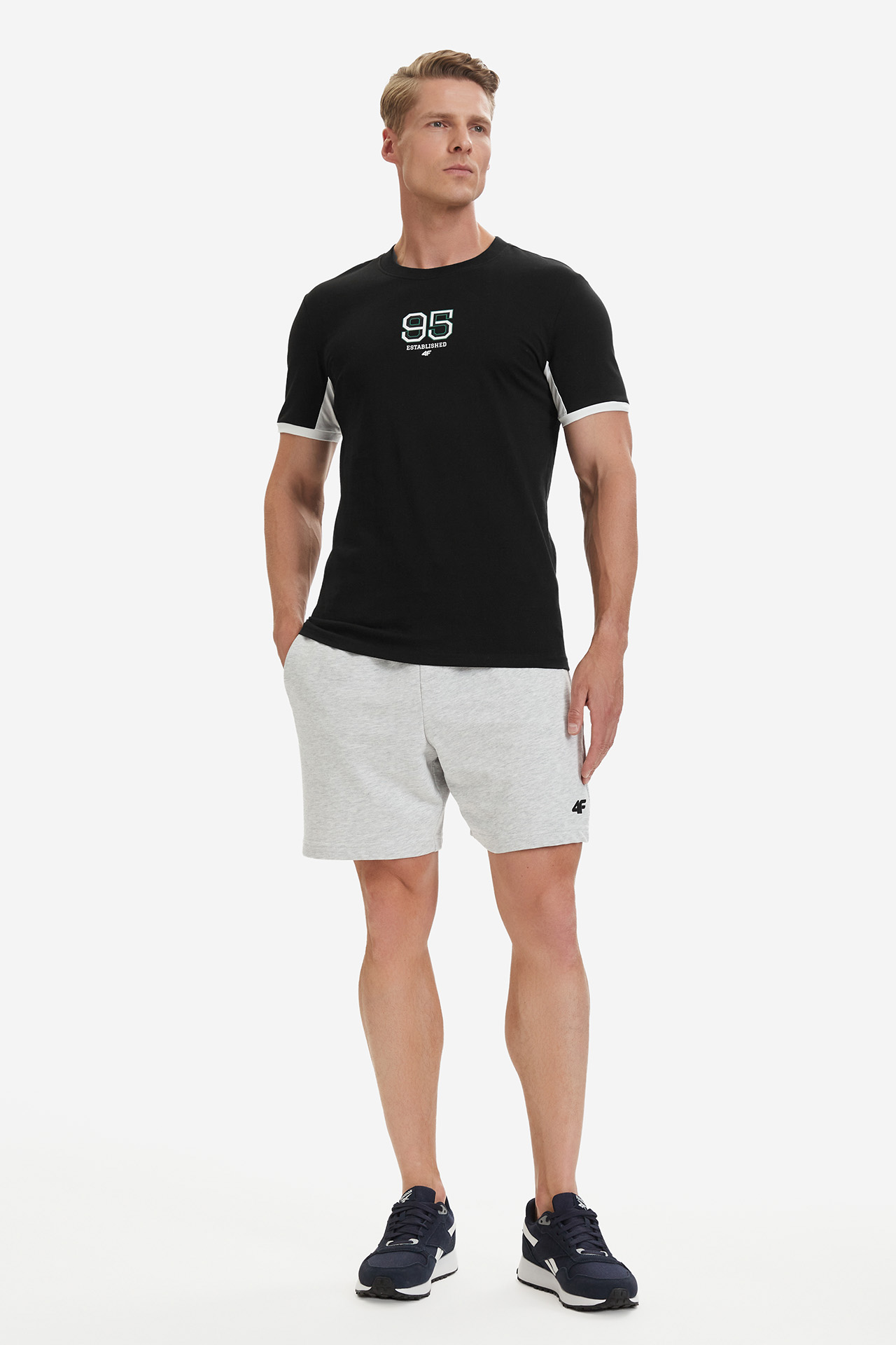 T-shirt 4F 4FWSS26TTSHM3323-20S Czarny