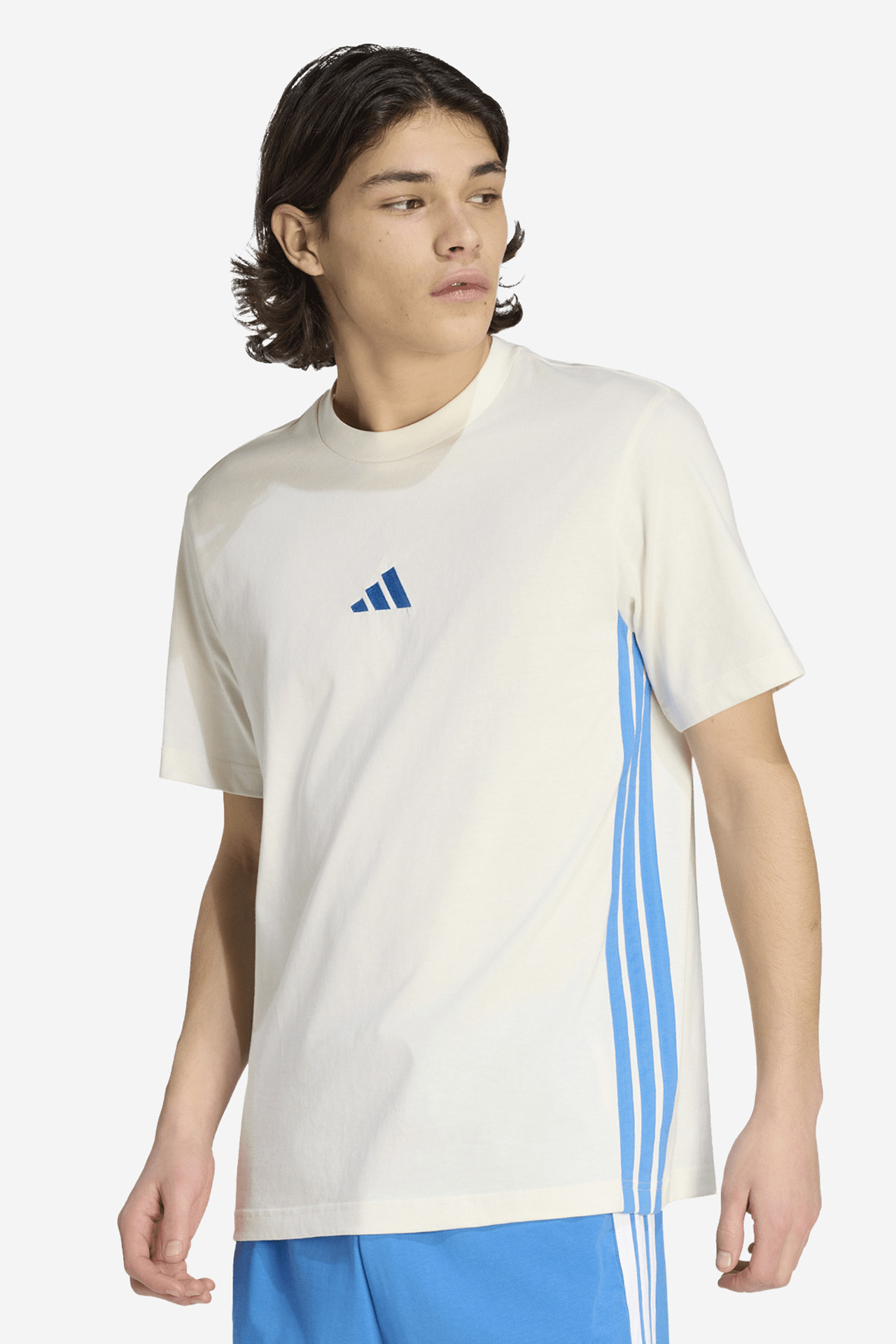 T-shirt adidas KC0888 Kremowy