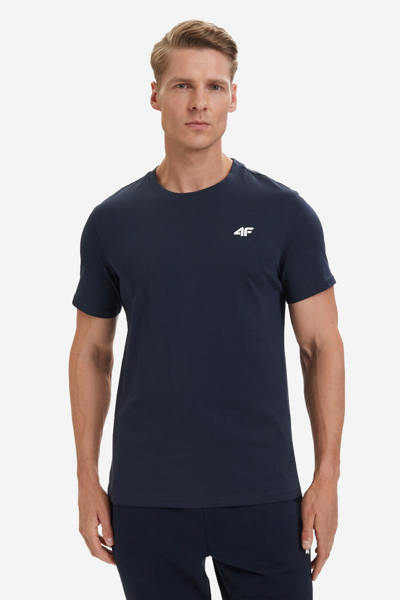 T-shirt 4F 4FWMM00TTSHM3341-31S Granatowy