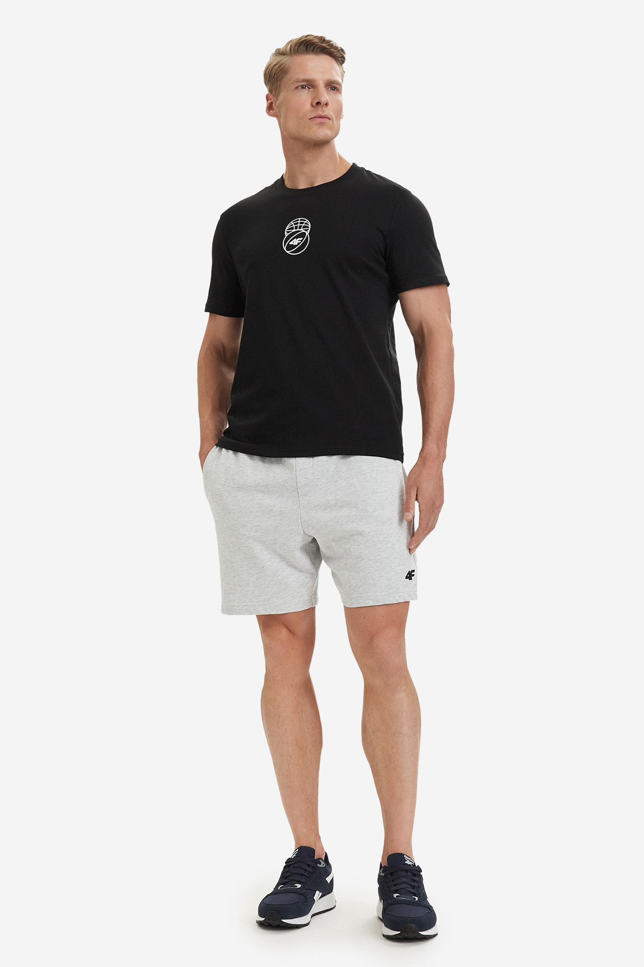 T-shirt 4F 4FWSS26TTSHM3328-20S Czarny