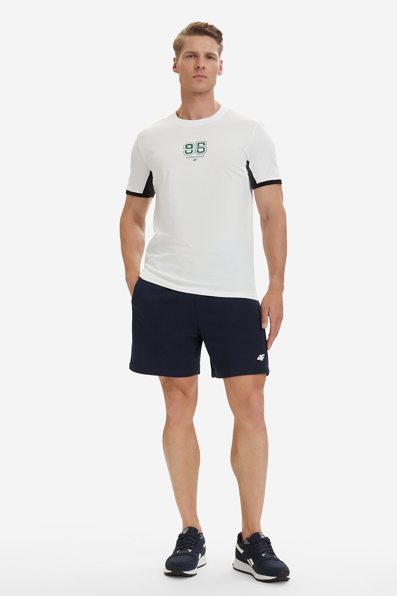T-shirt 4F 4FWSS26TTSHM3323-10S Biały