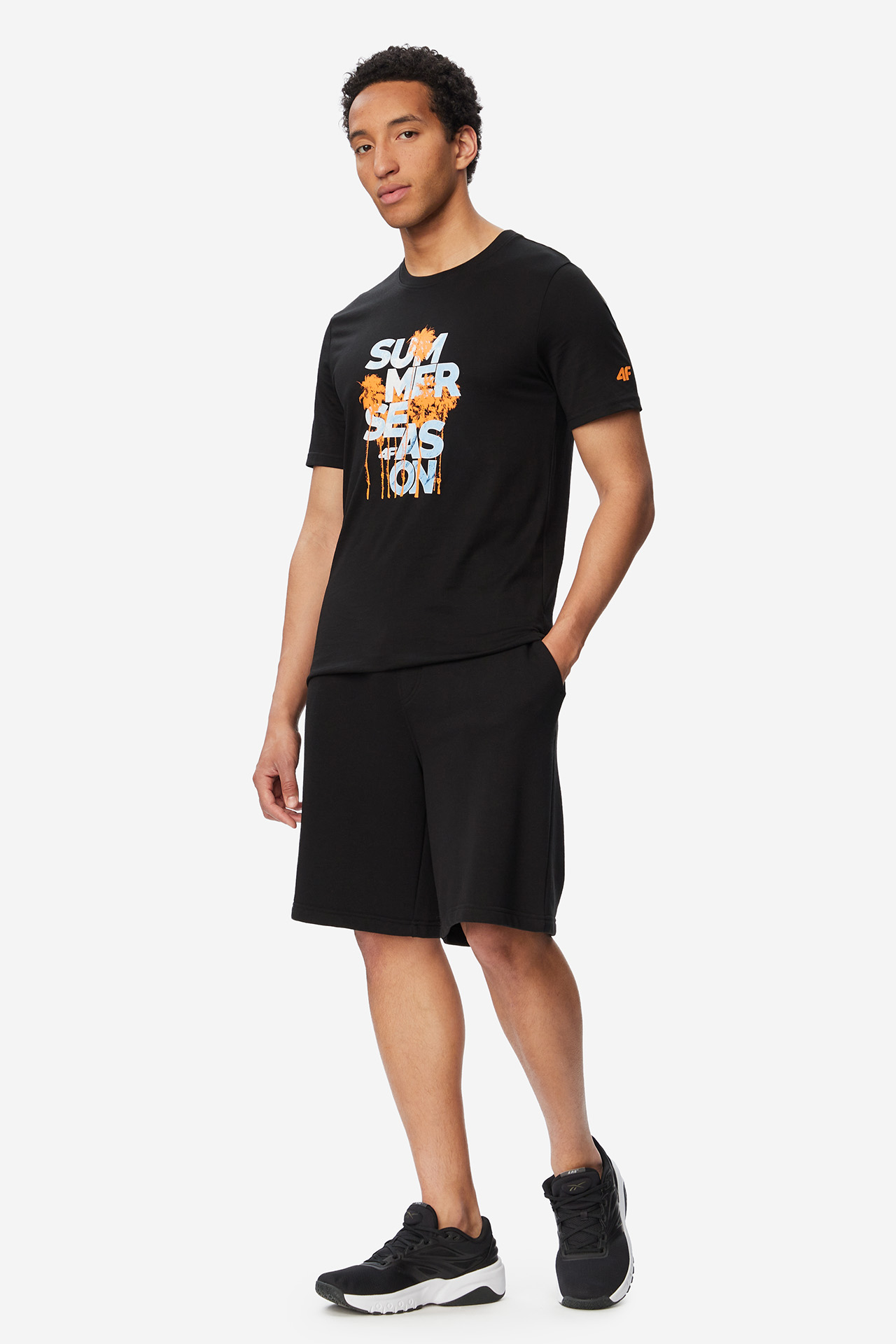 T-shirt 4F 4FWSS26TTSHM2784-20S Czarny