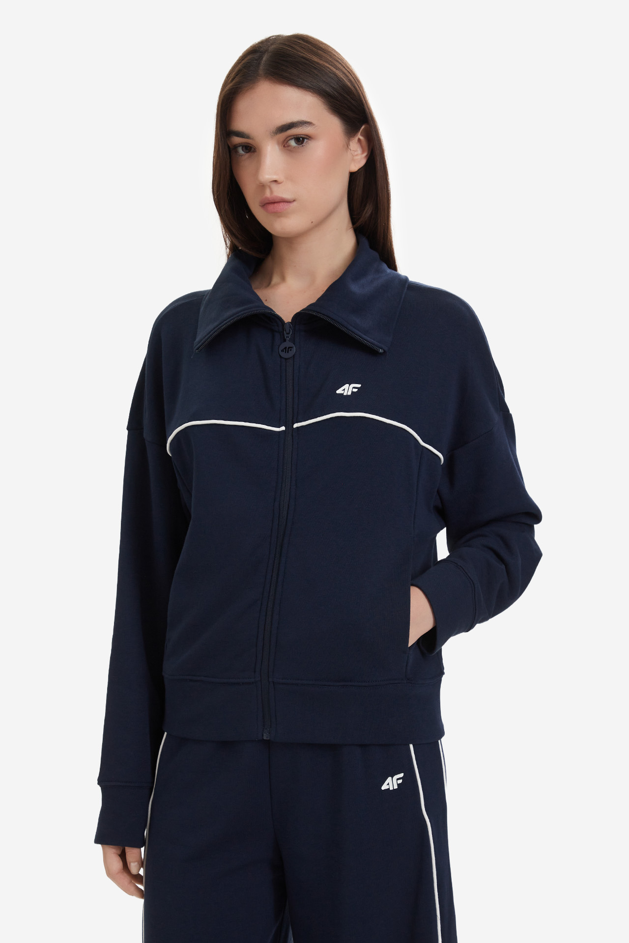 Bluza 4F 4FWSS26TSWSF2174-31S Granatowy