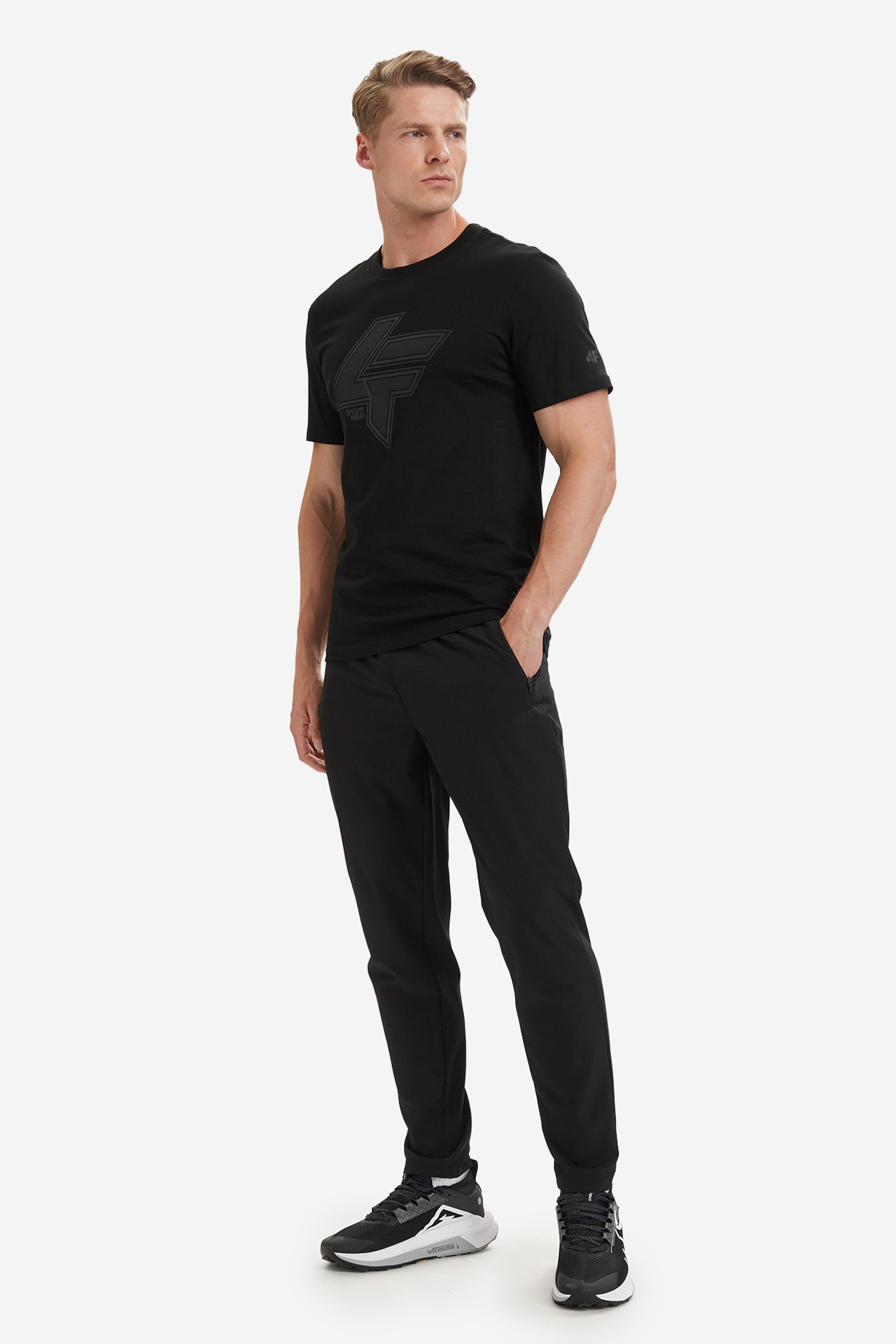 T-shirt 4F 4FWSS26TTSHM2662-20S Czarny