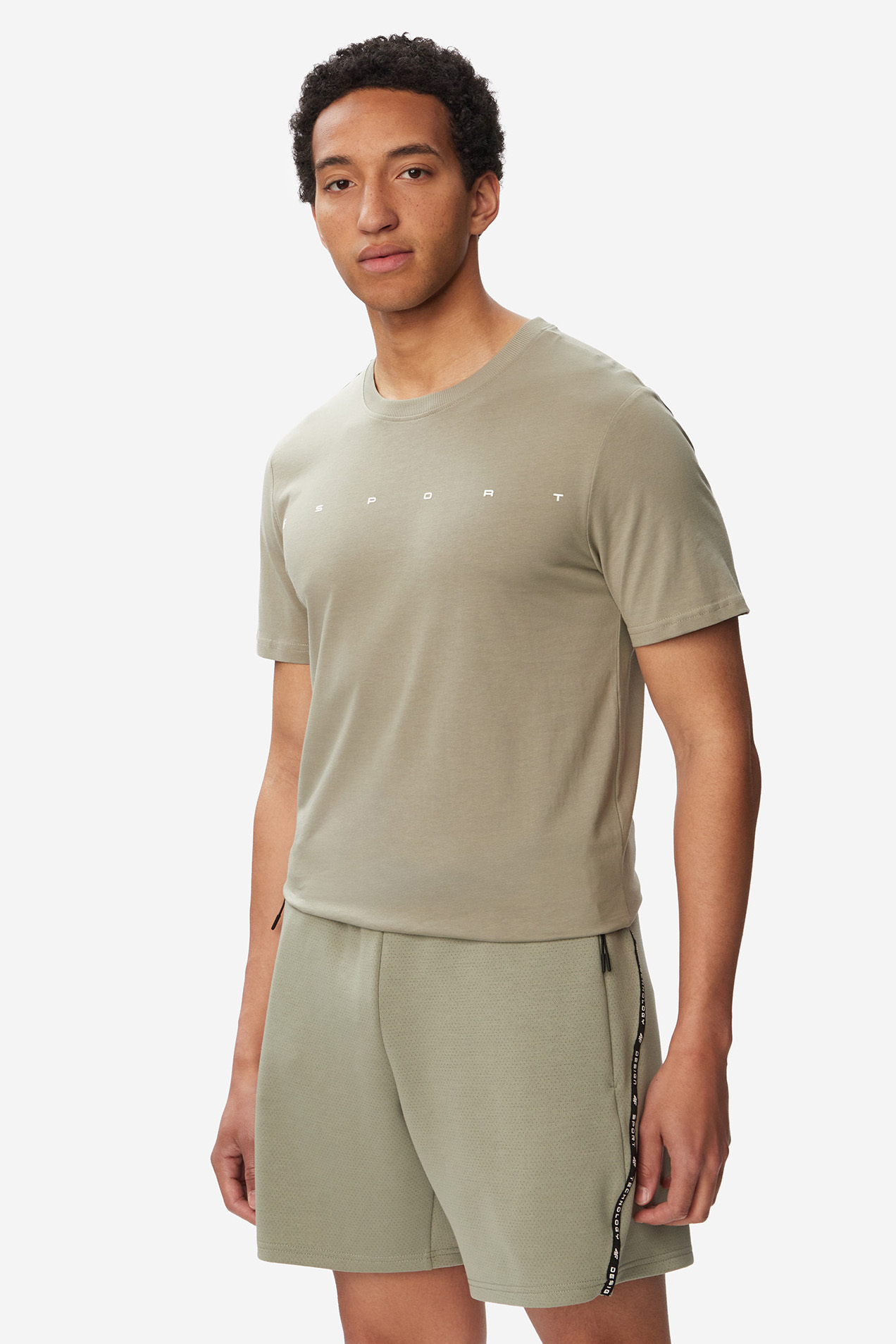 T-shirt 4F 4FWSS26TTSHM2661-43S Zielony