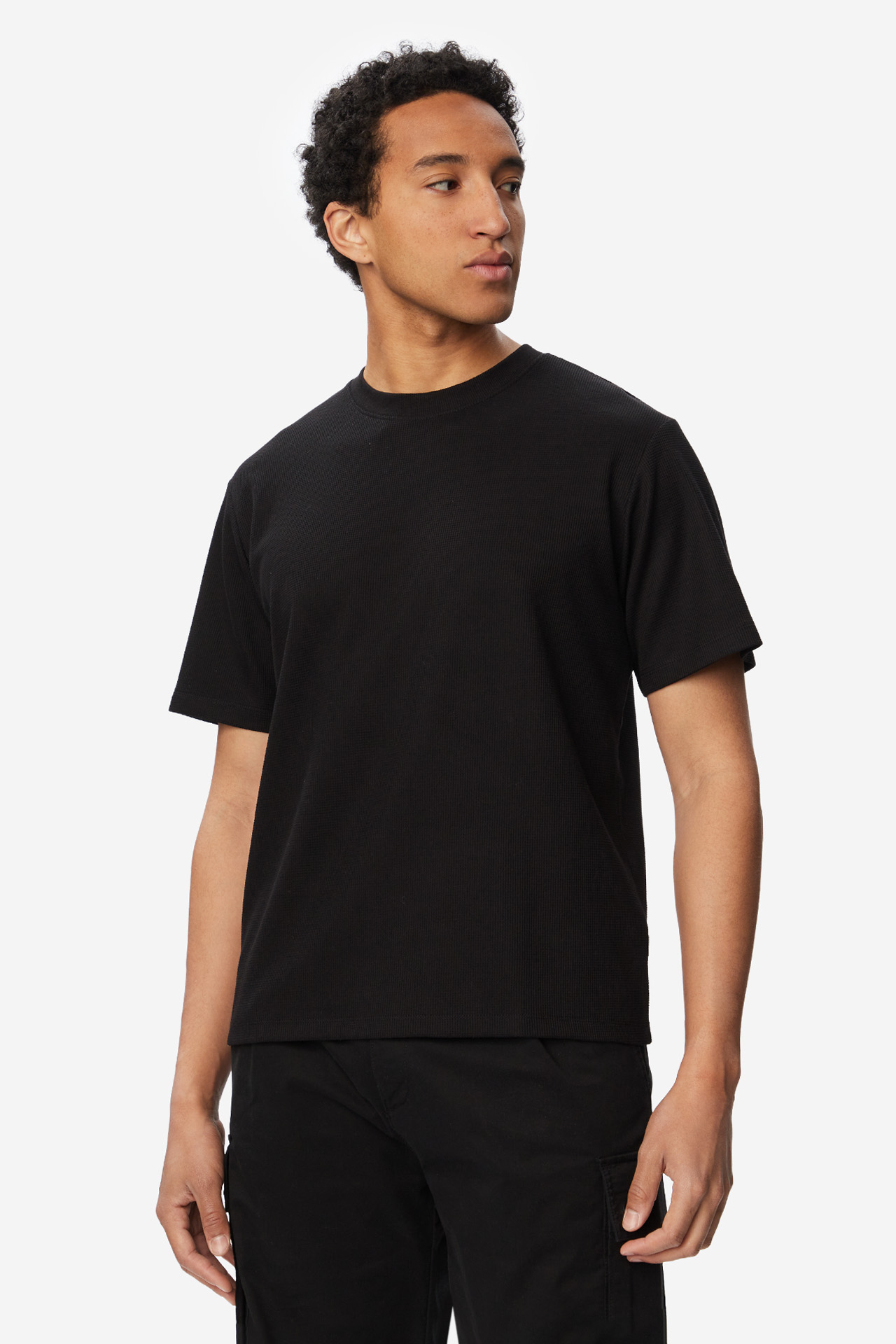 T-shirt JACK&JONES 12278952-BLACK Czarny