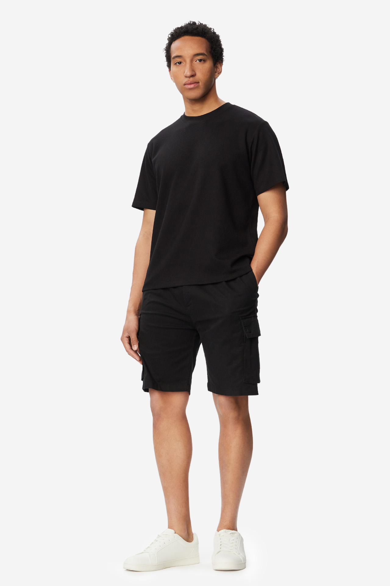 T-shirt JACK&JONES 12278952-BLACK Czarny