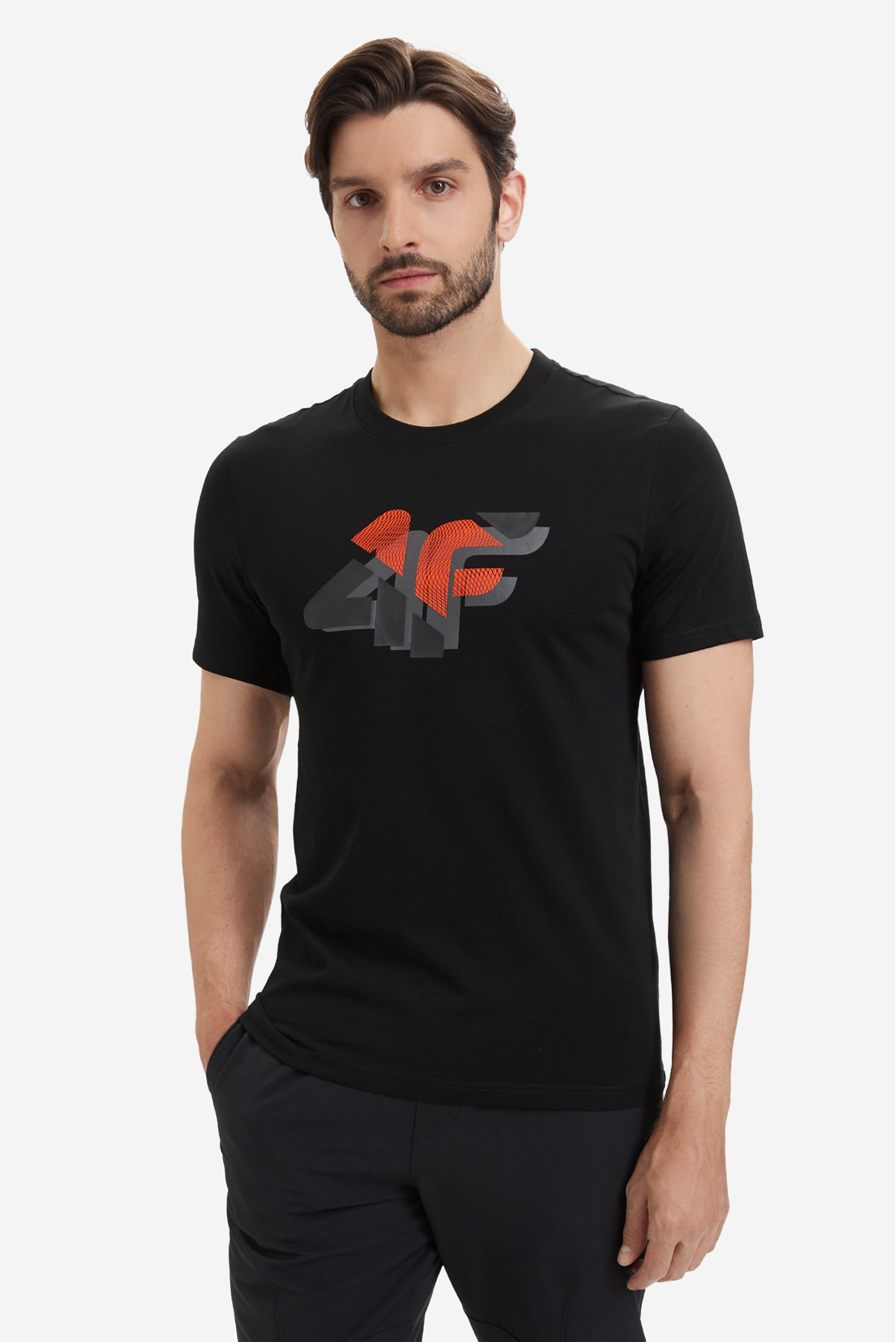 T-shirt 4F 4FWSS26TTSHM2667-20S Czarny