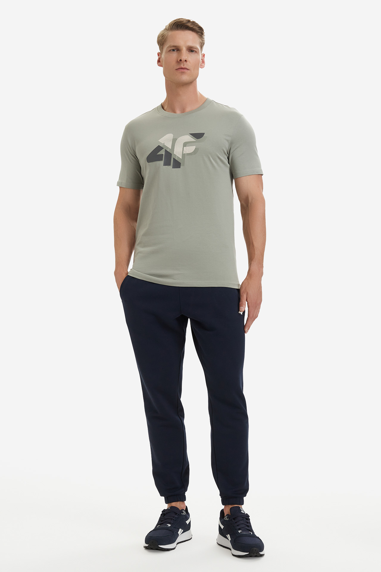 T-shirt 4F 4FWSS26TTSHM2667-43S Zielony
