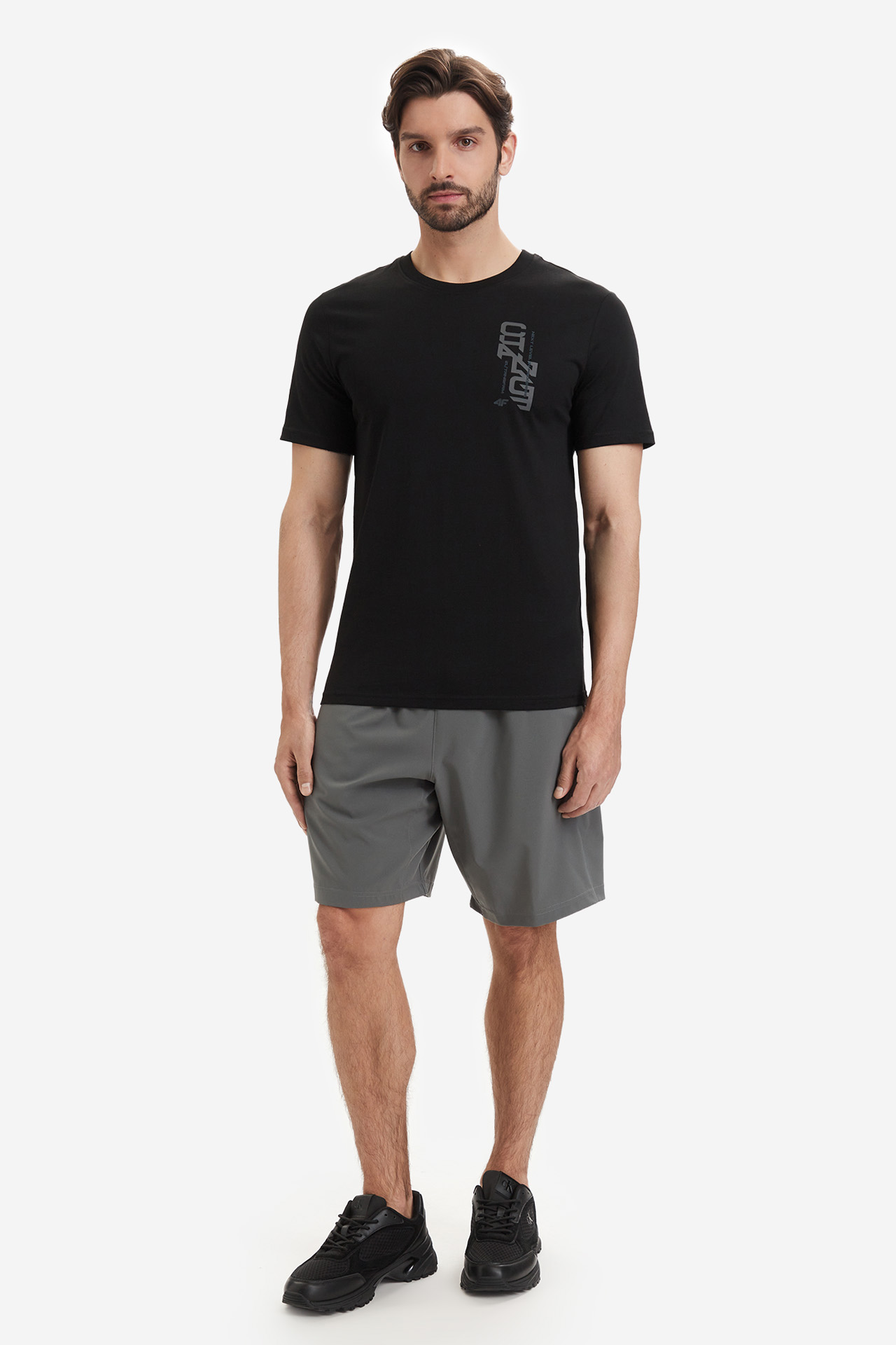 T-shirt 4F 4FWSS26TTSHM2665-20S Czarny