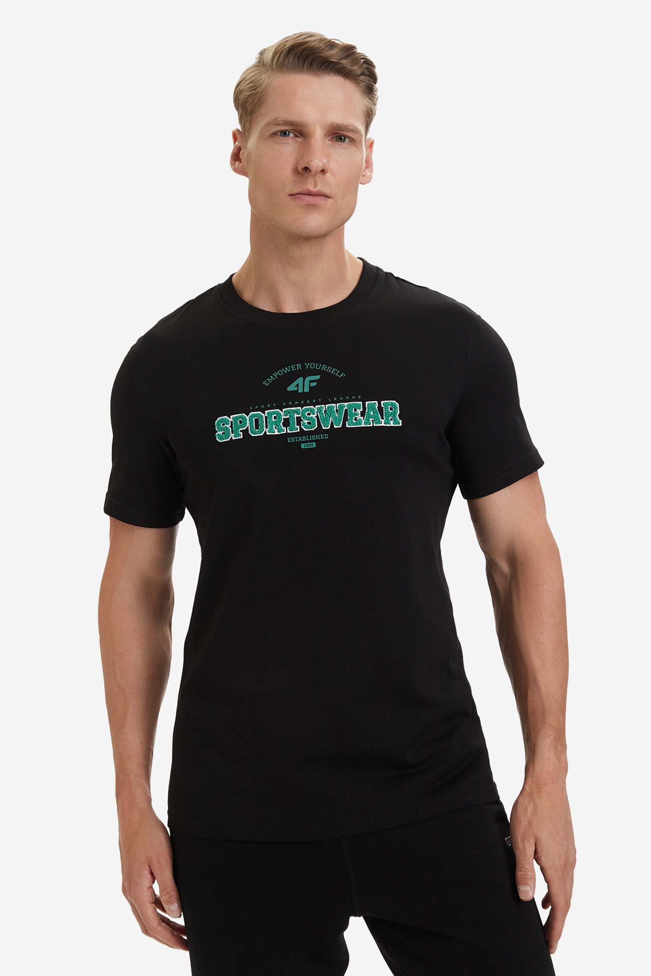 T-shirt 4F 4FWSS26TTSHM3324-20S Czarny
