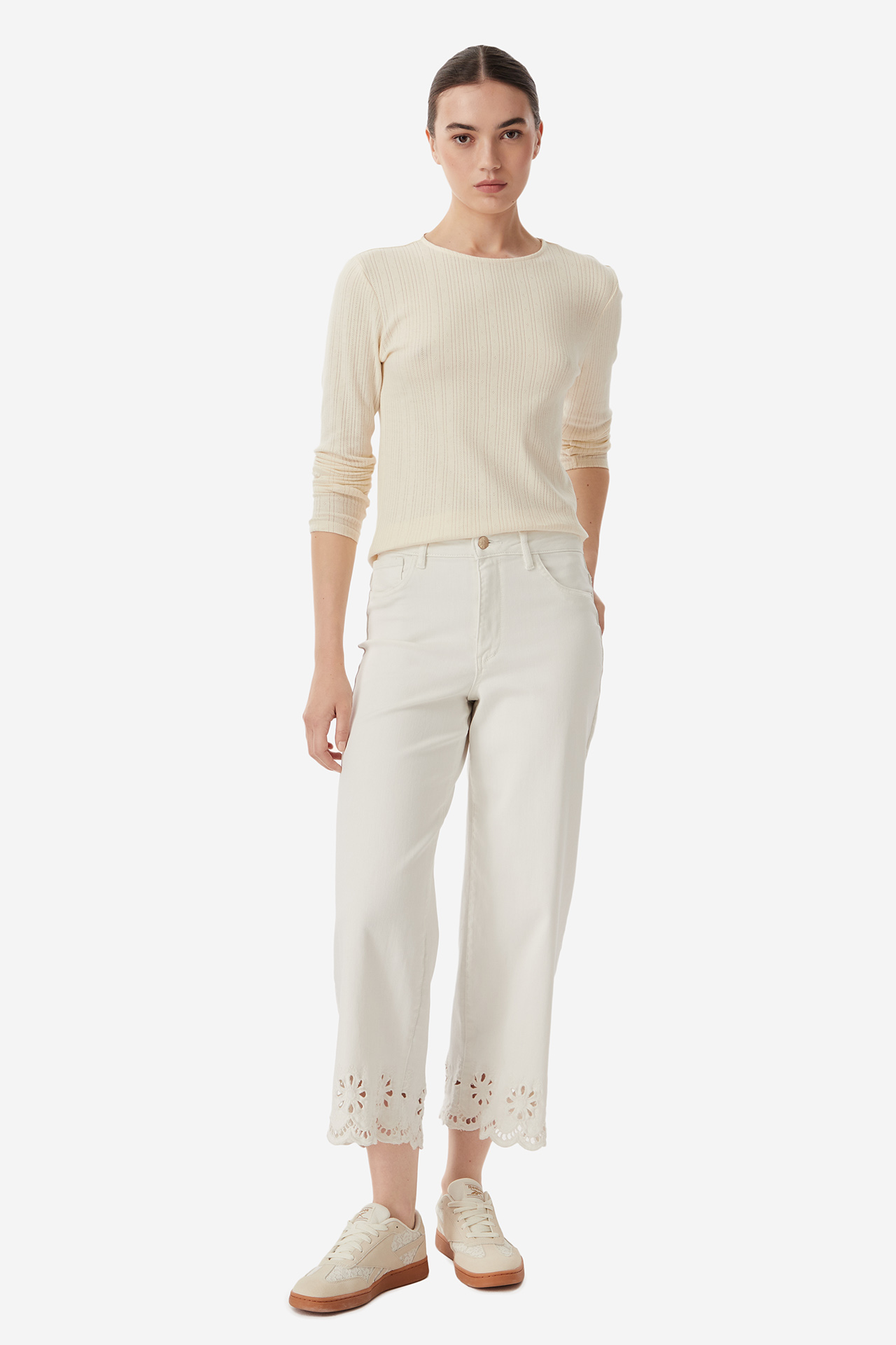 Long sleeve ONLY 15357591-BIRCH Beżowy
