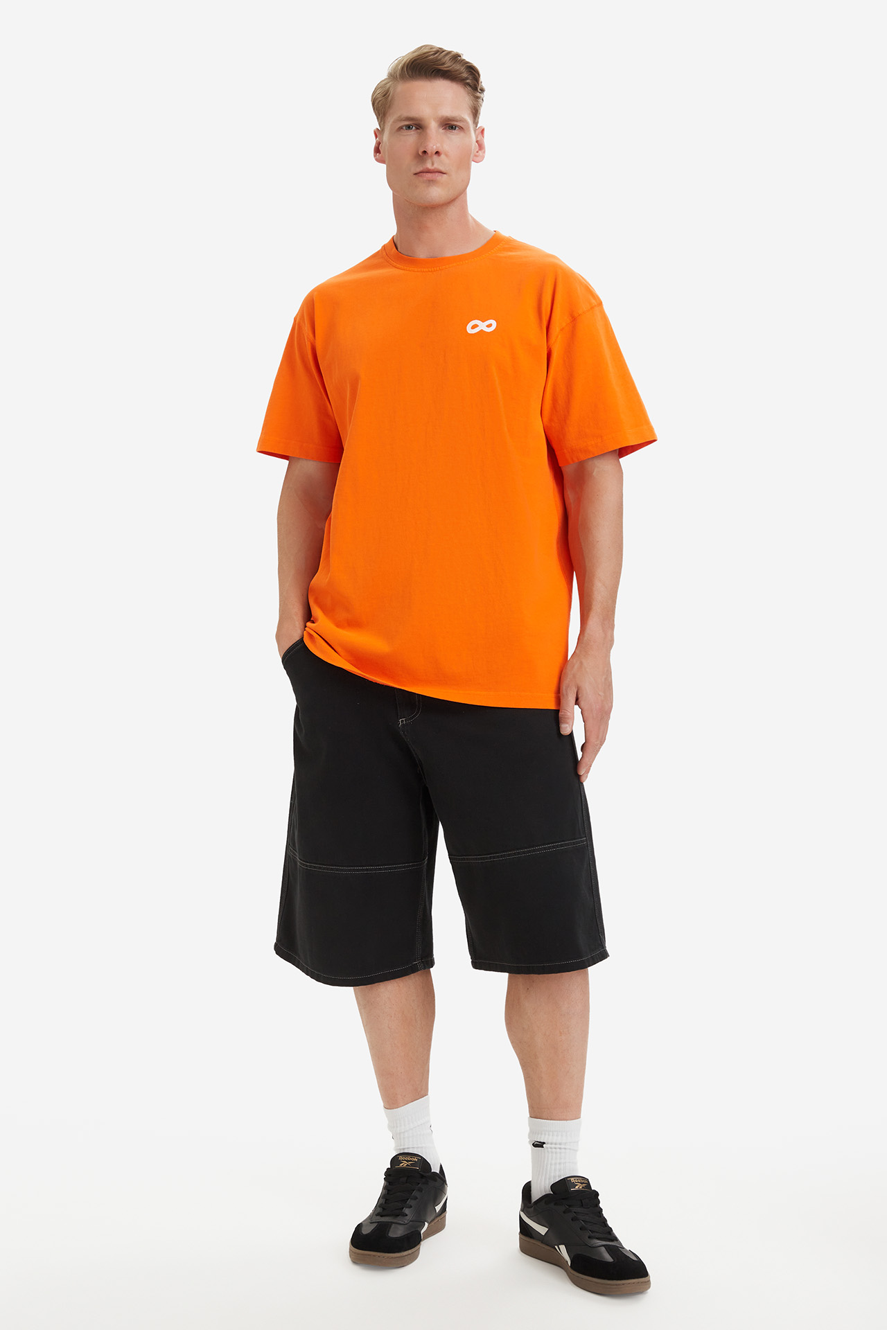 T-shirt PROSTO KL261MTEE1271 Pomarańczowy