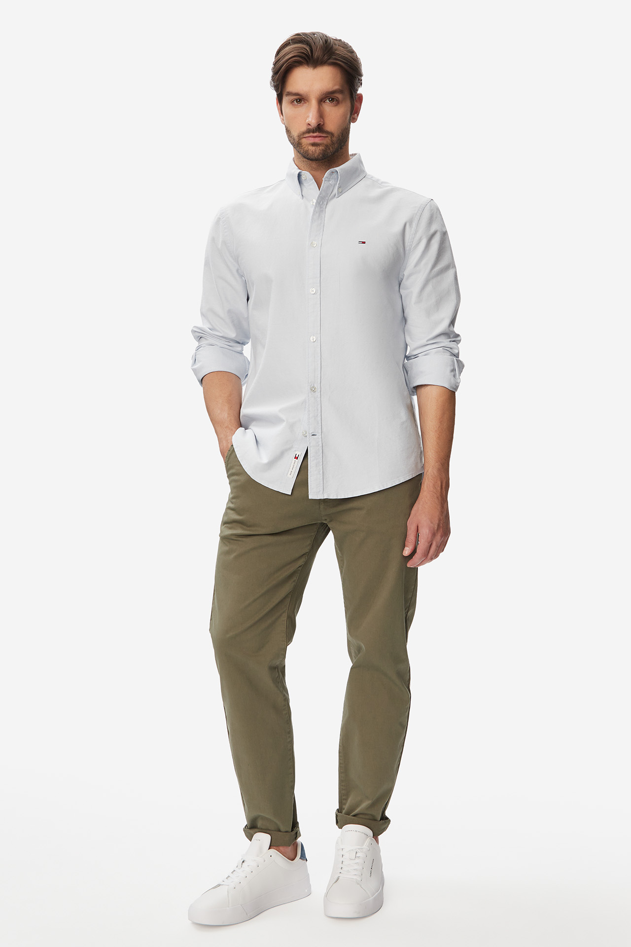 Koszula Tommy Jeans DM0DM21298 Niebieski