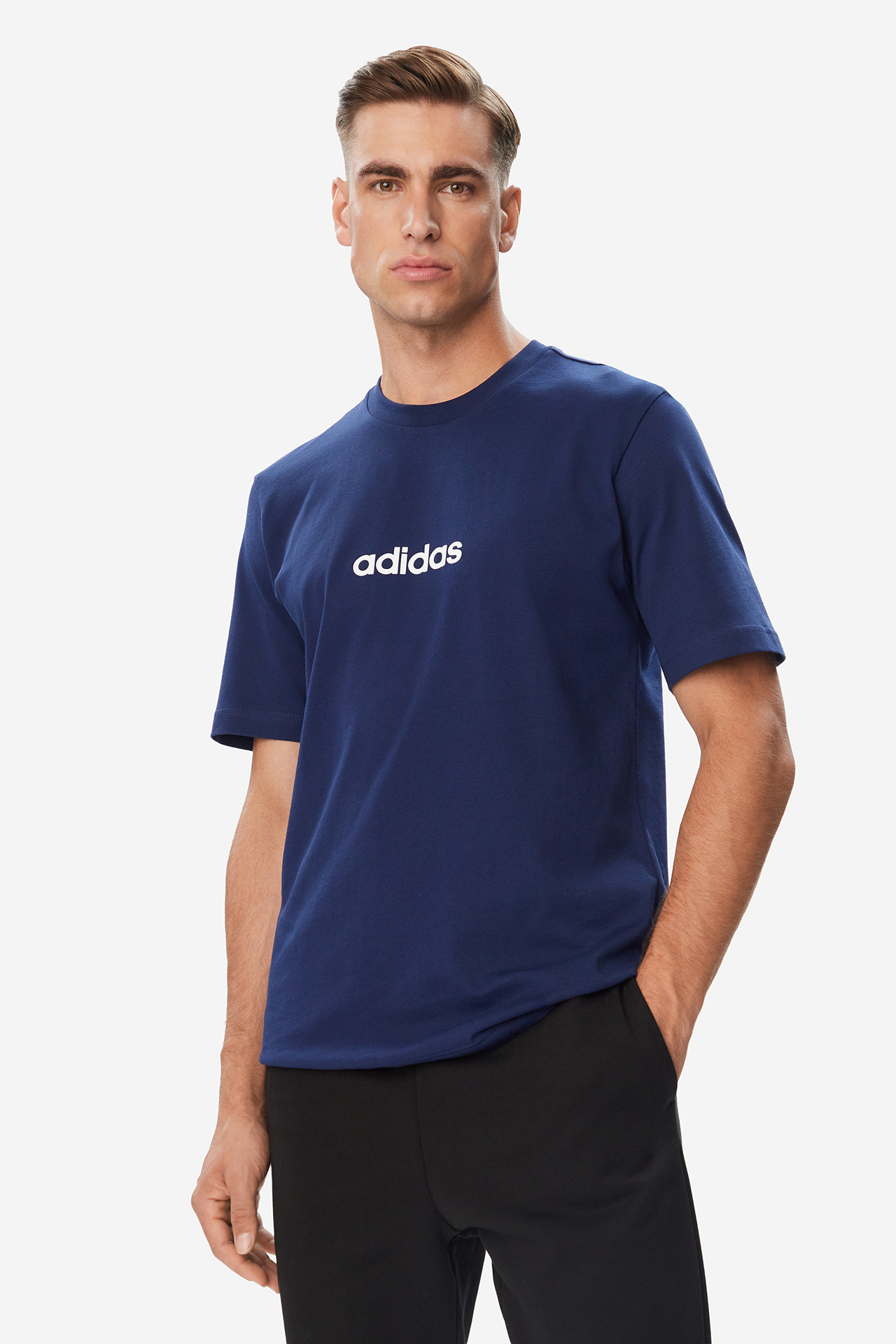 T-shirt adidas JE8999 Granatowy