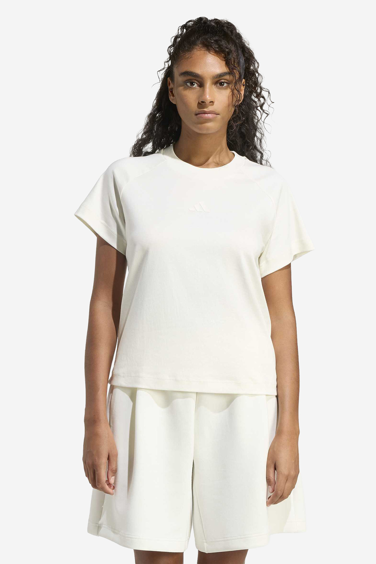T-shirt adidas KC9818 Biały