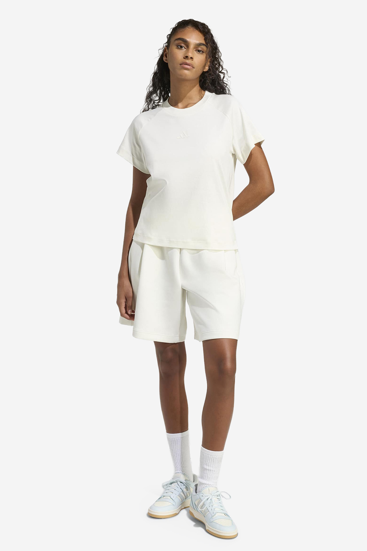 T-shirt adidas KC9818 Biały