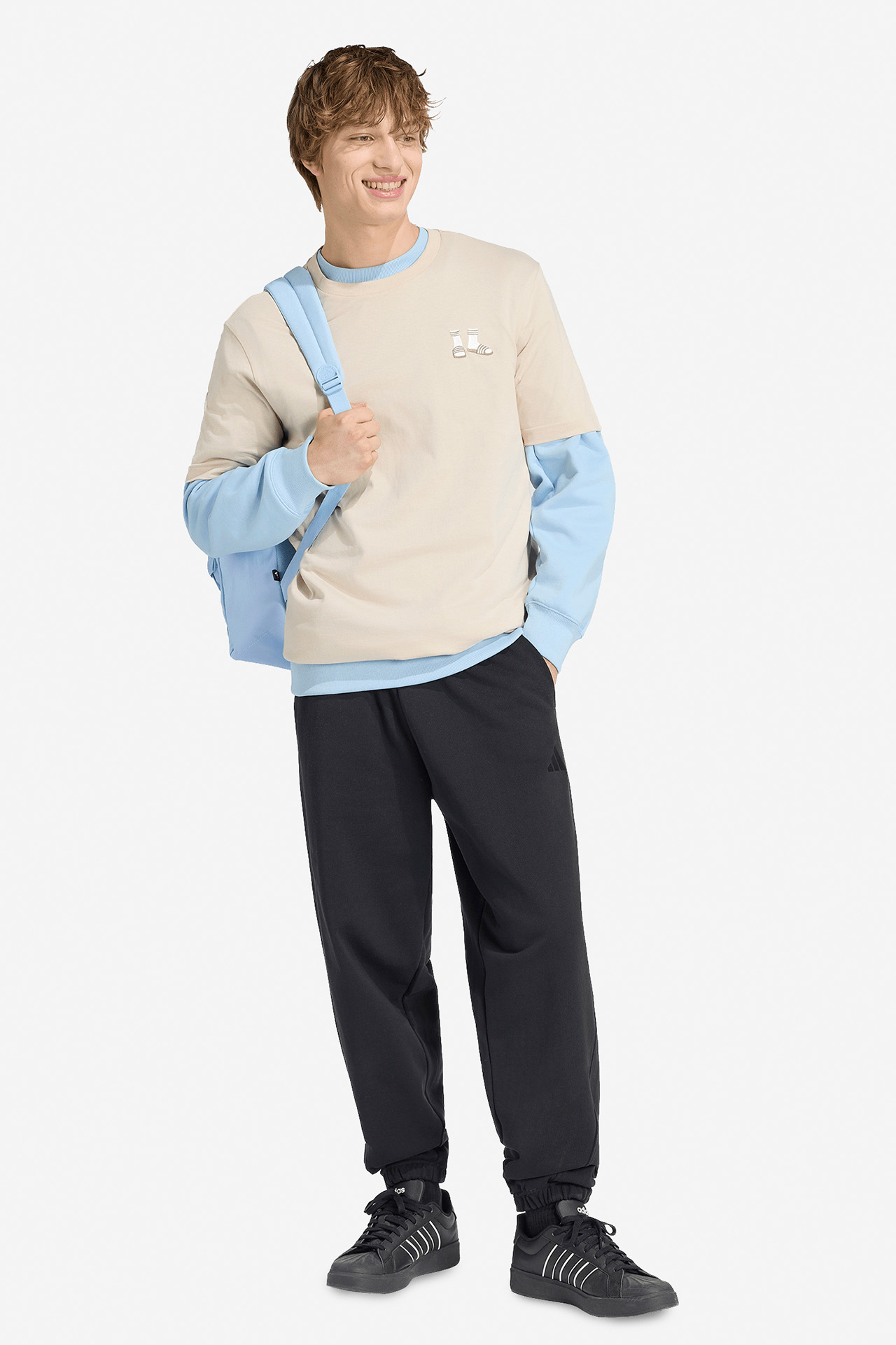 T-shirt adidas KT9692 Beżowy