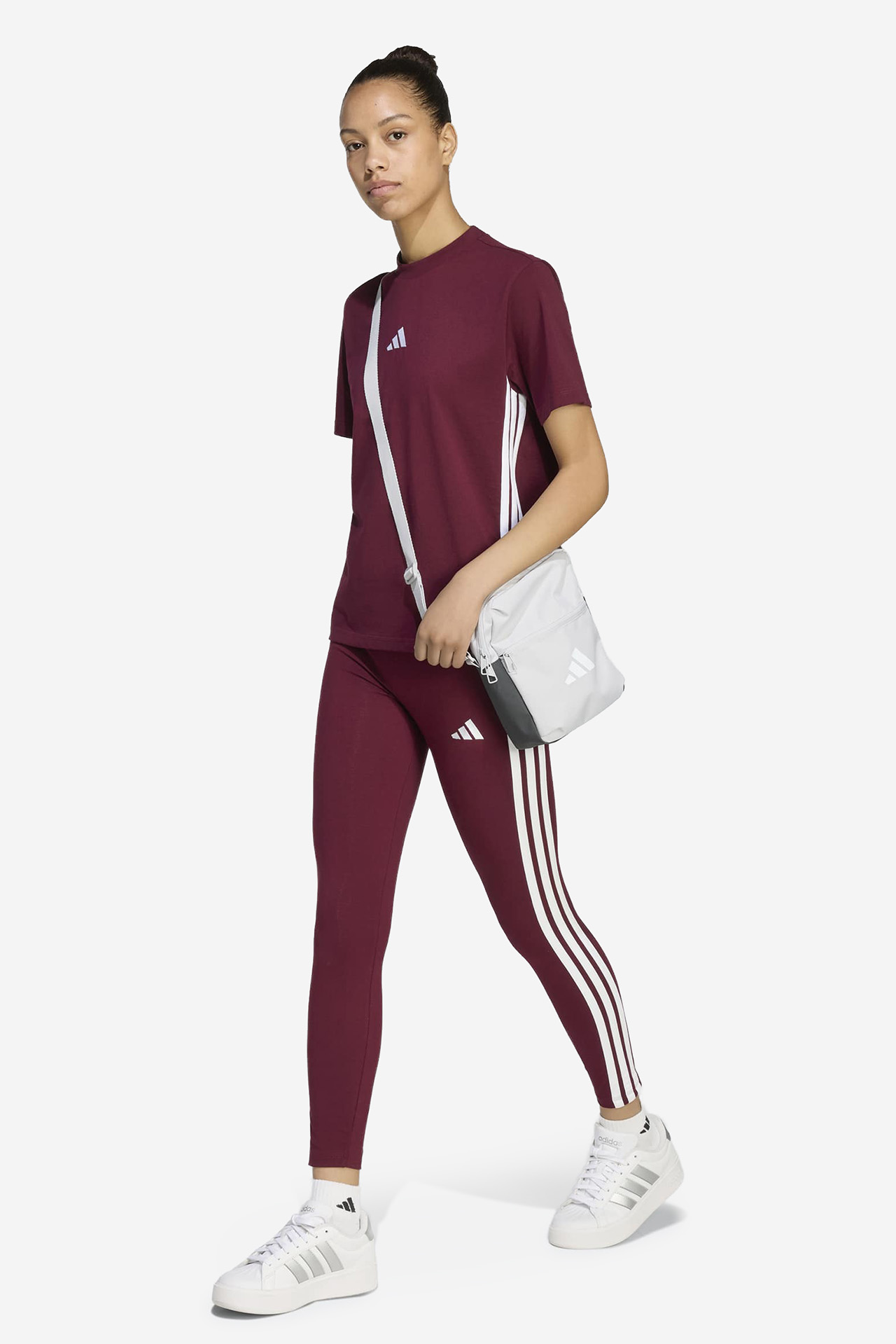Spodnie adidas KF8313 Bordowy