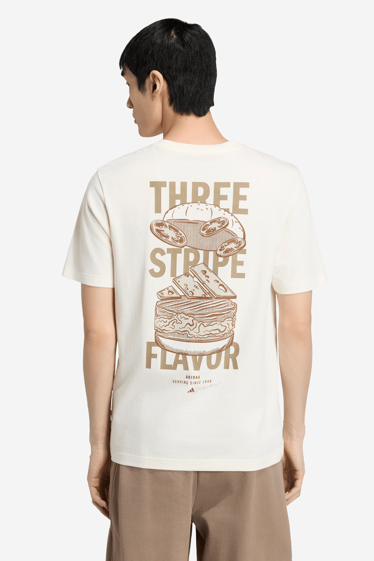 T-shirt adidas KT9723 Kremowy