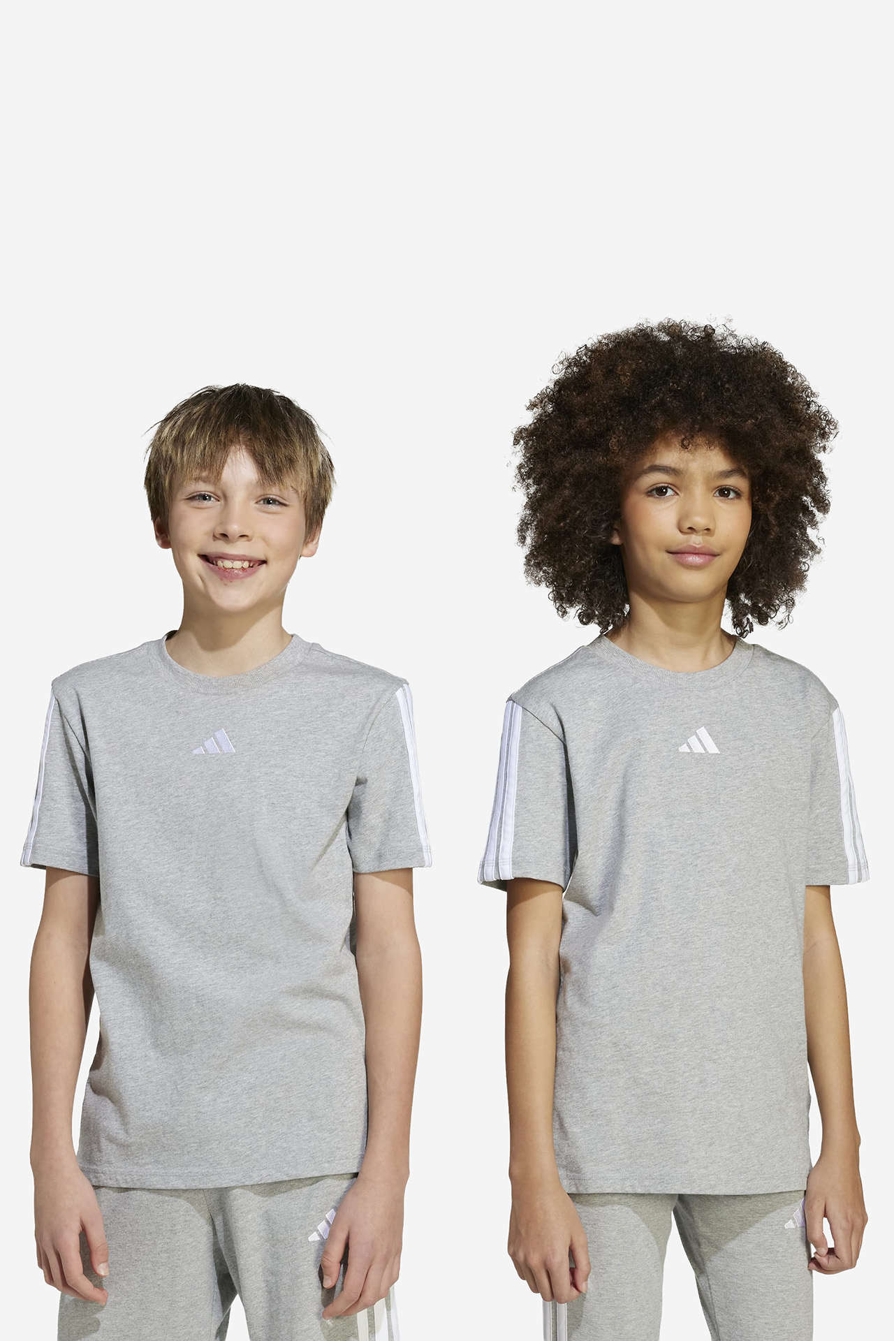 T-shirt adidas JY4968 Szary jasny