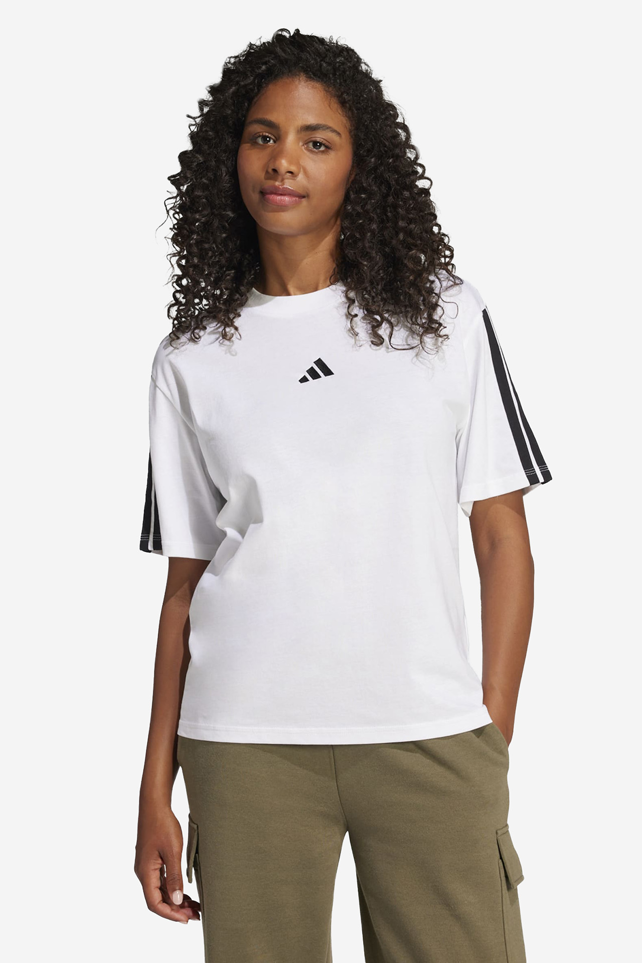T-shirt adidas JE1211 Biały
