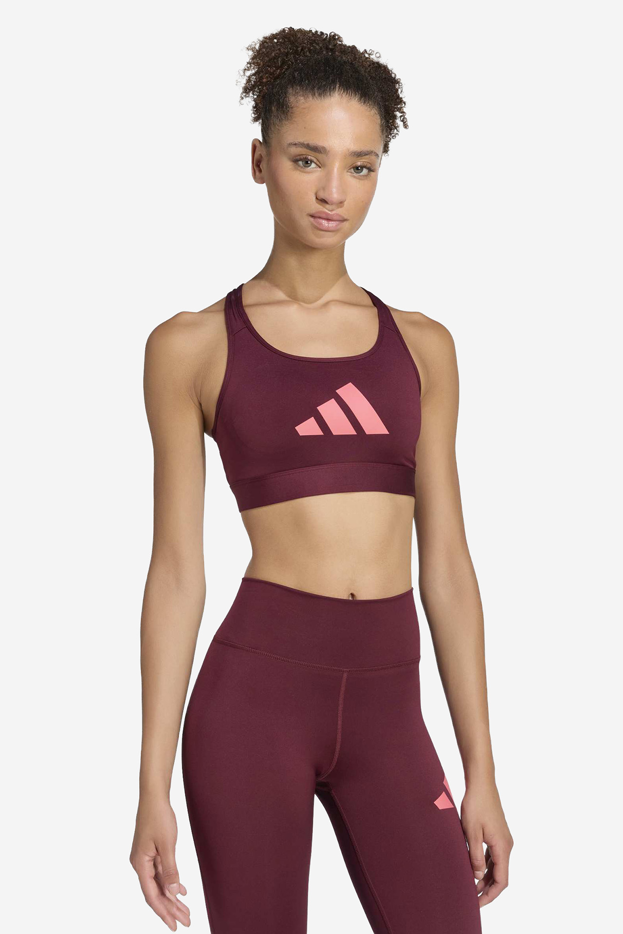 Stanik adidas KT3838 Czerwony ciemny