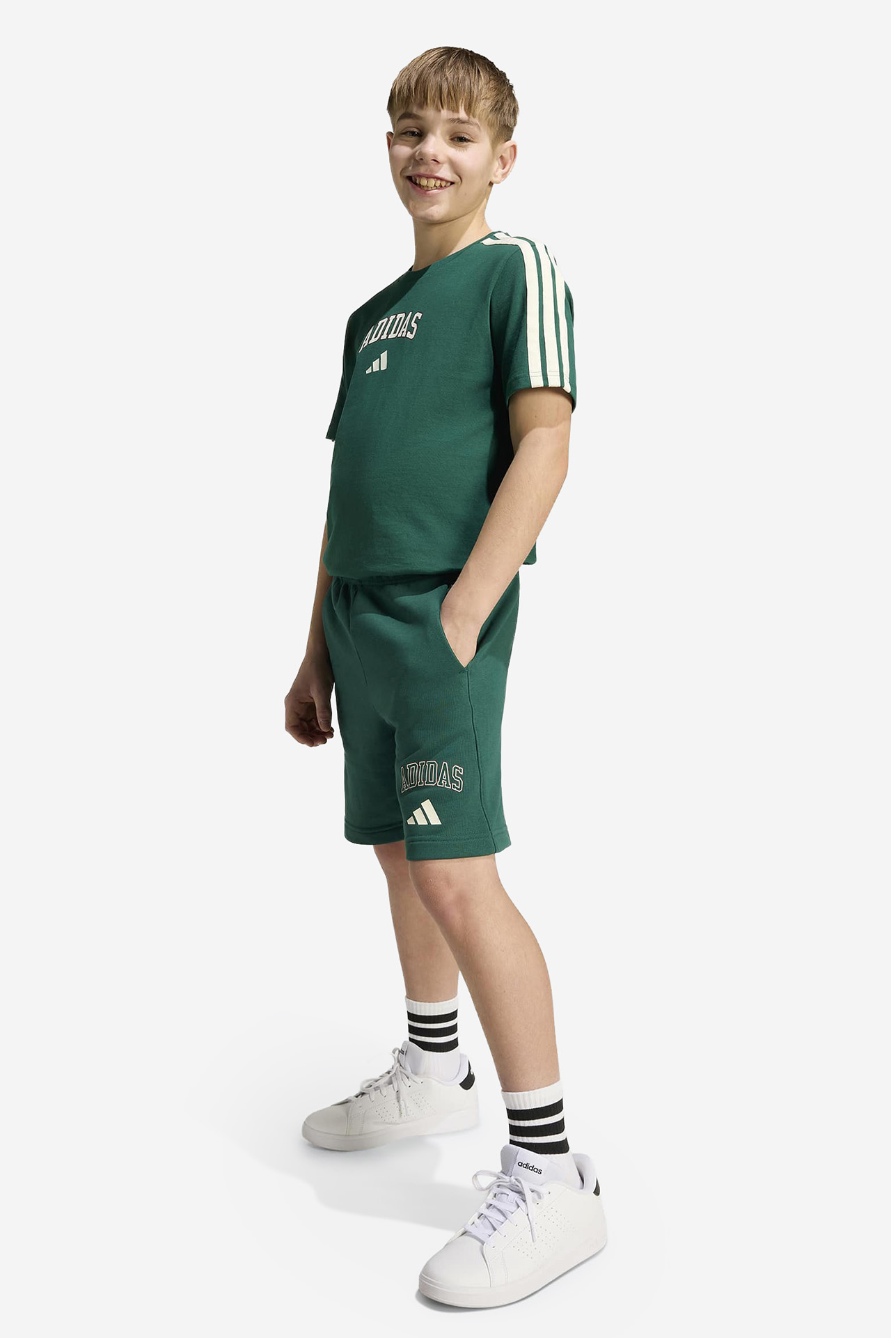 T-shirt adidas KE1639 Zielony ciemny