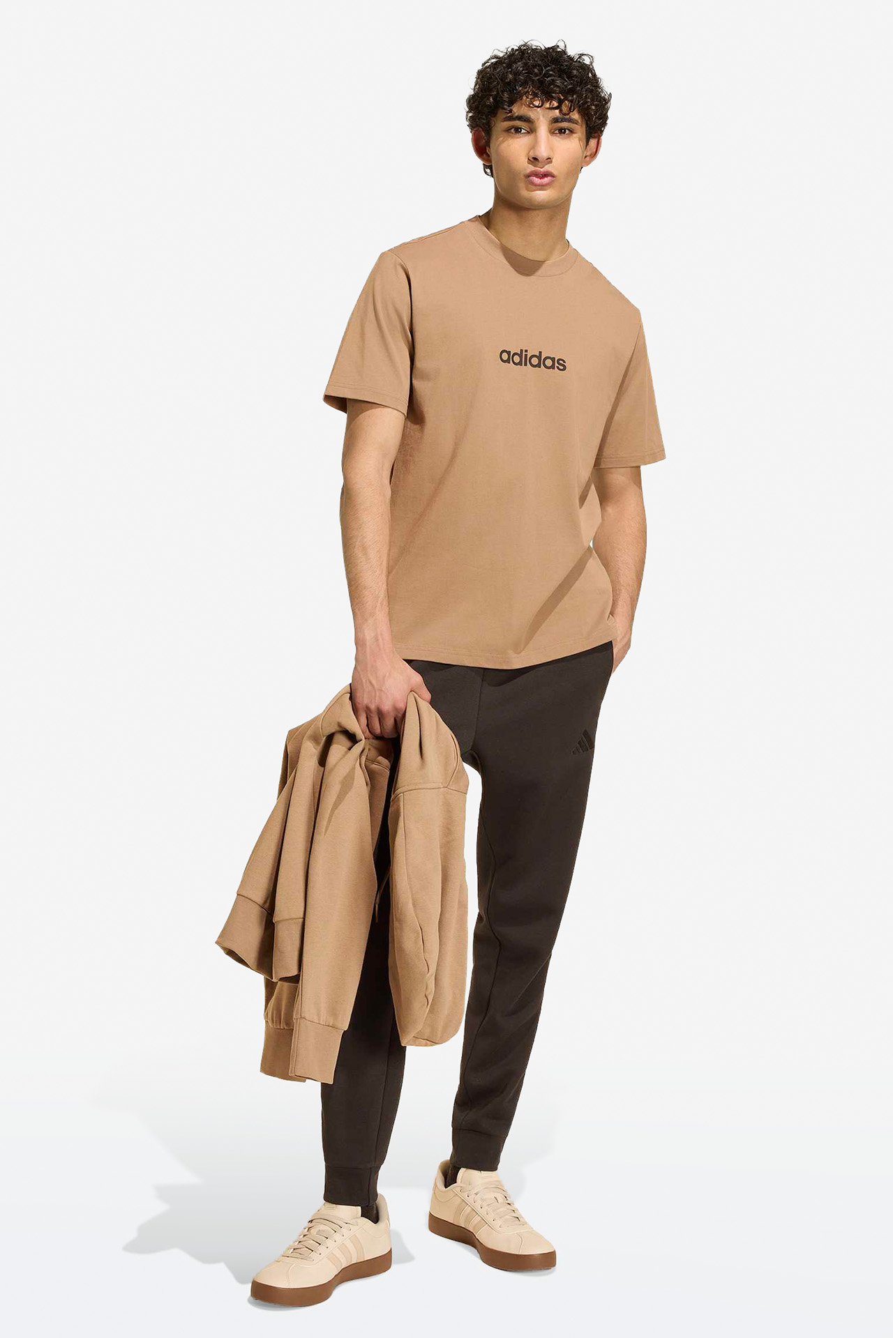 T-shirt adidas KF2390 Beżowy ciemny