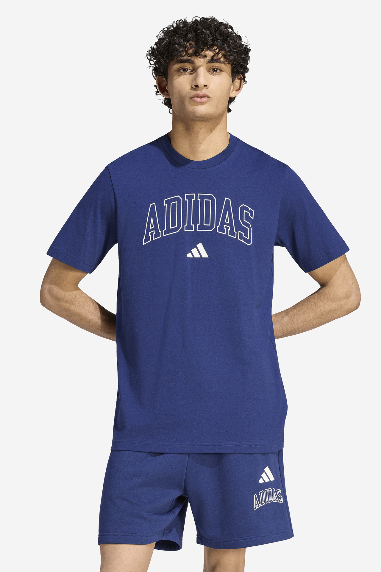 T-shirt adidas KC7184 Granatowy