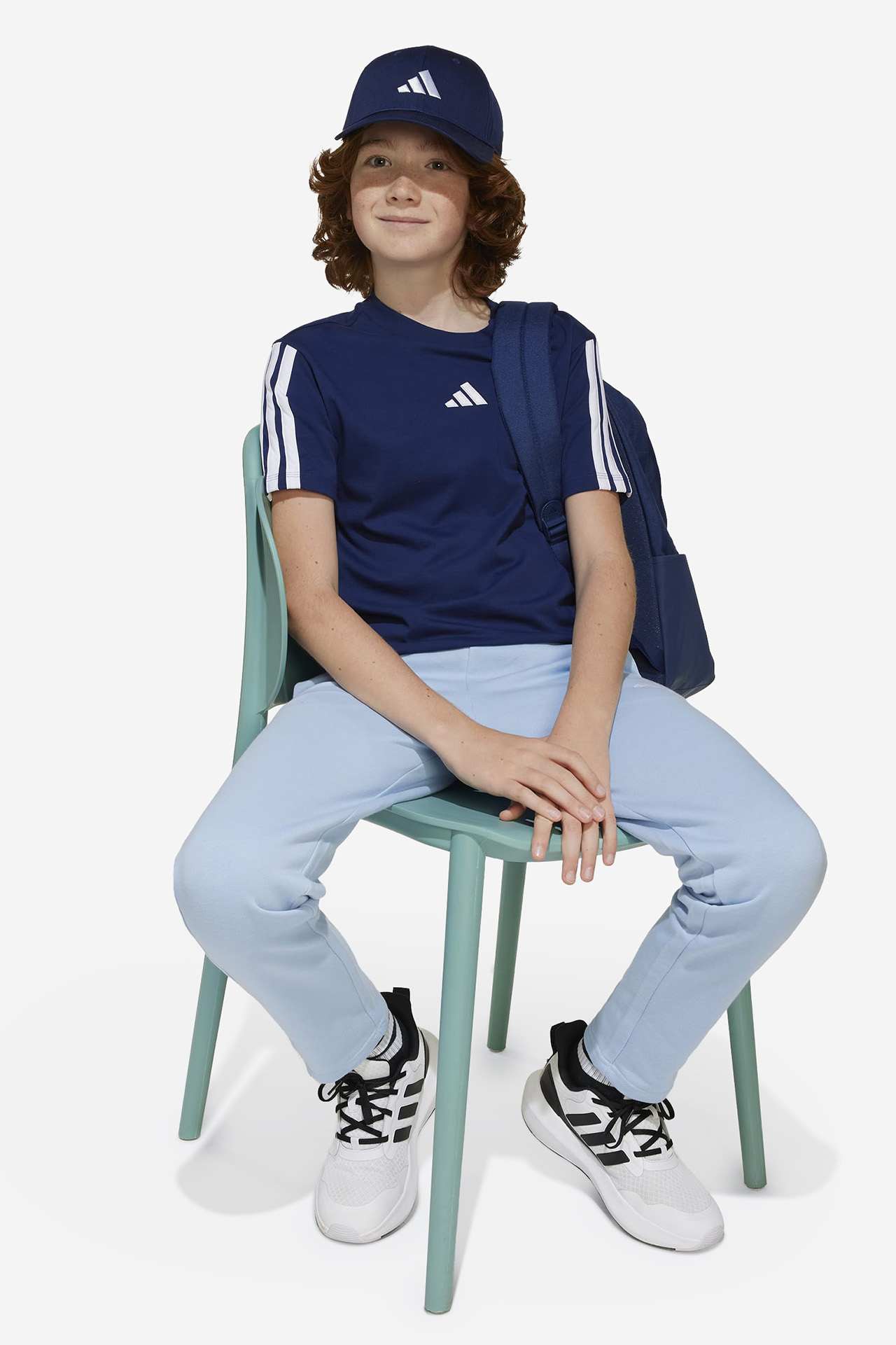 T-shirt adidas JD6490 Niebieski