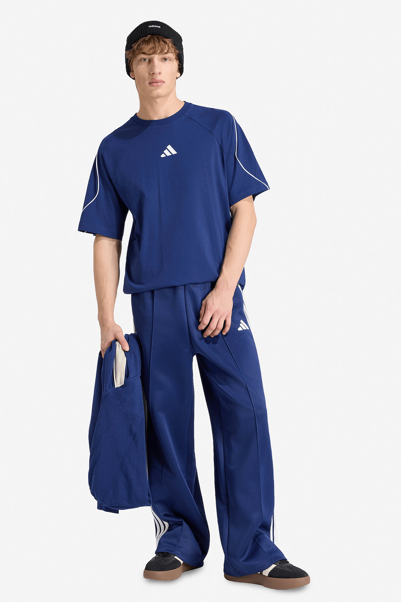 T-shirt adidas KR7790 Granatowy