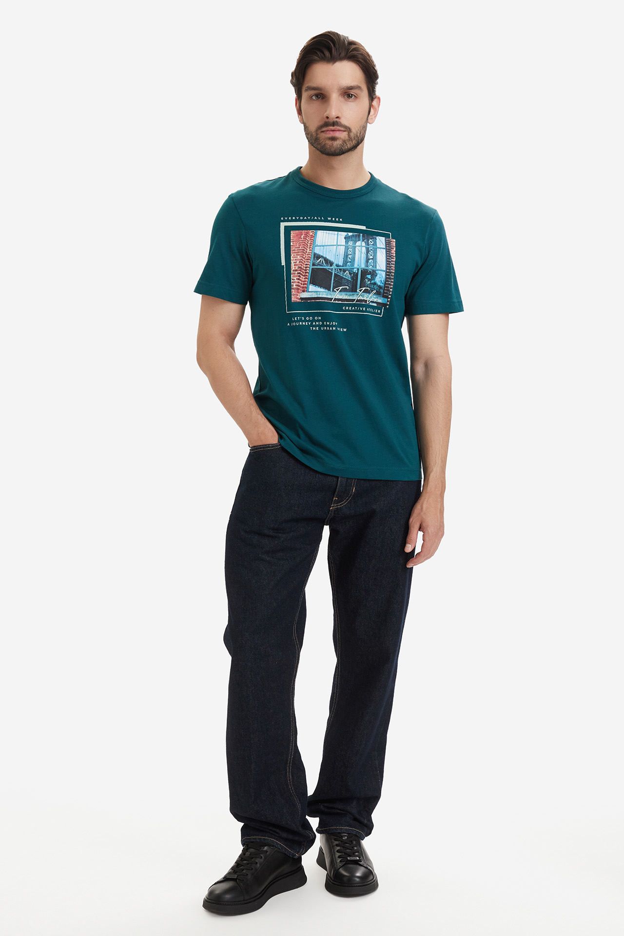 T-shirt TOM TAILOR 1050137-12818 Zielony ciemny