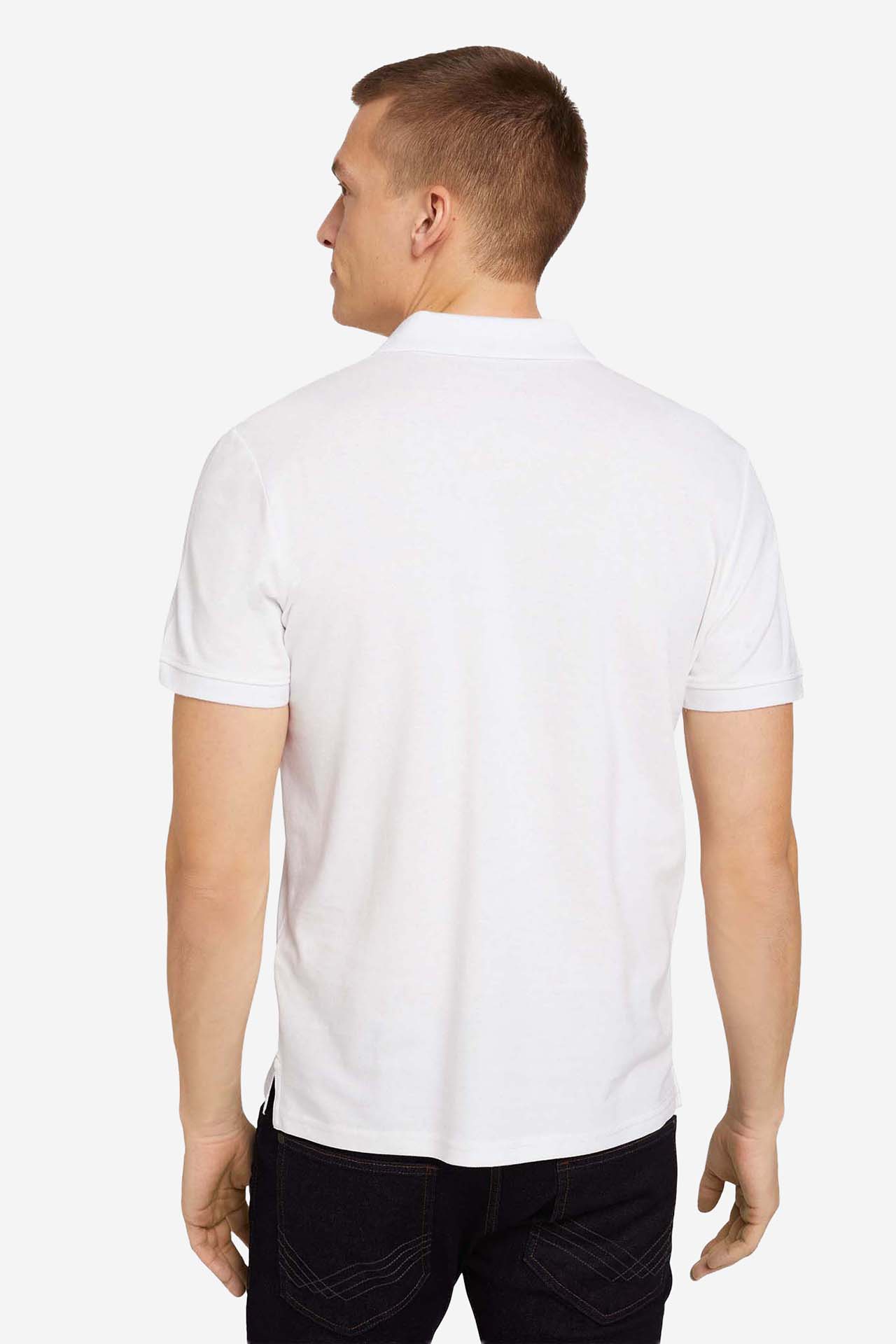 Koszulka polo TOM TAILOR 1027713-20000 Biały