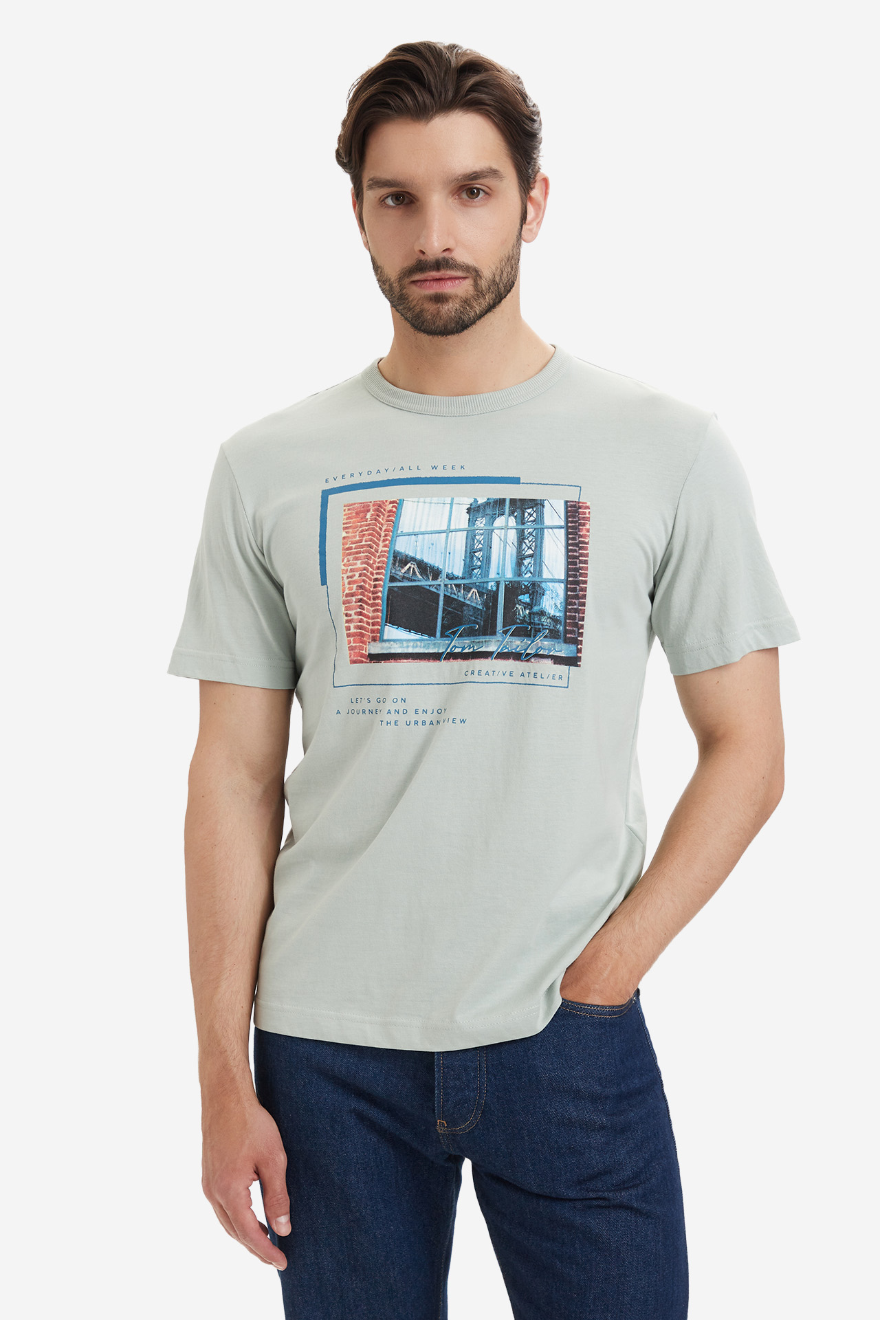 T-shirt TOM TAILOR 1050137-12792 Zielony jasny