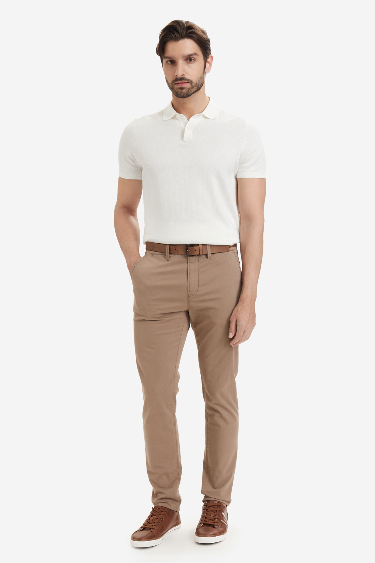 Spodnie TOM TAILOR 1008253-11634 Beżowy