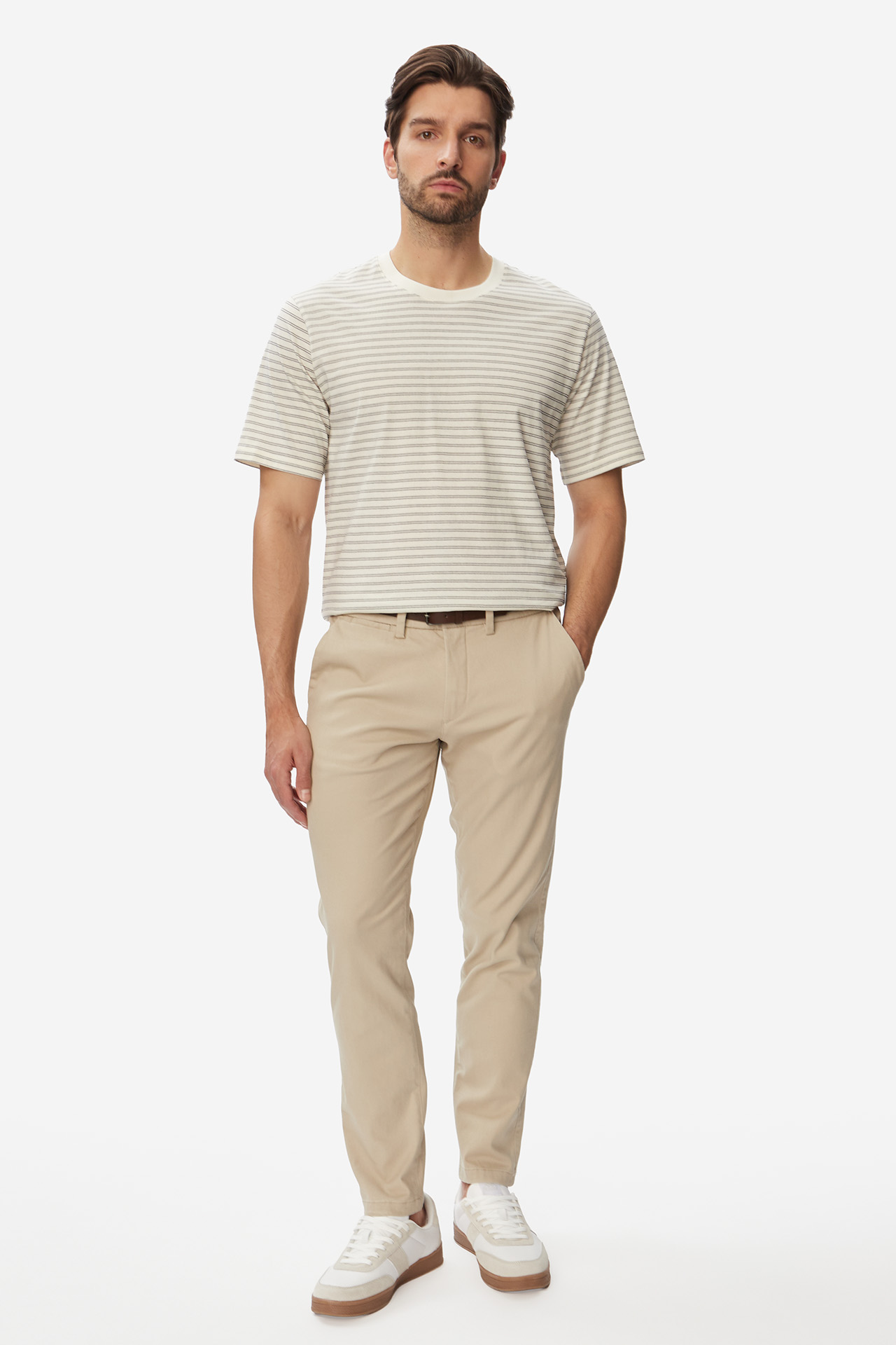 T-shirt JACK&JONES 12290898-Antique White Kremowy