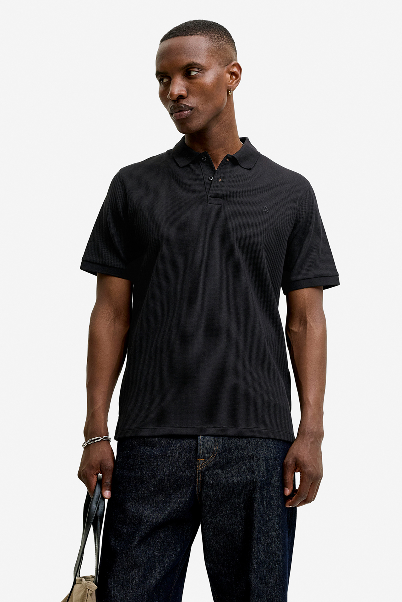 T-shirt JACK&JONES 12268130-Black Czarny