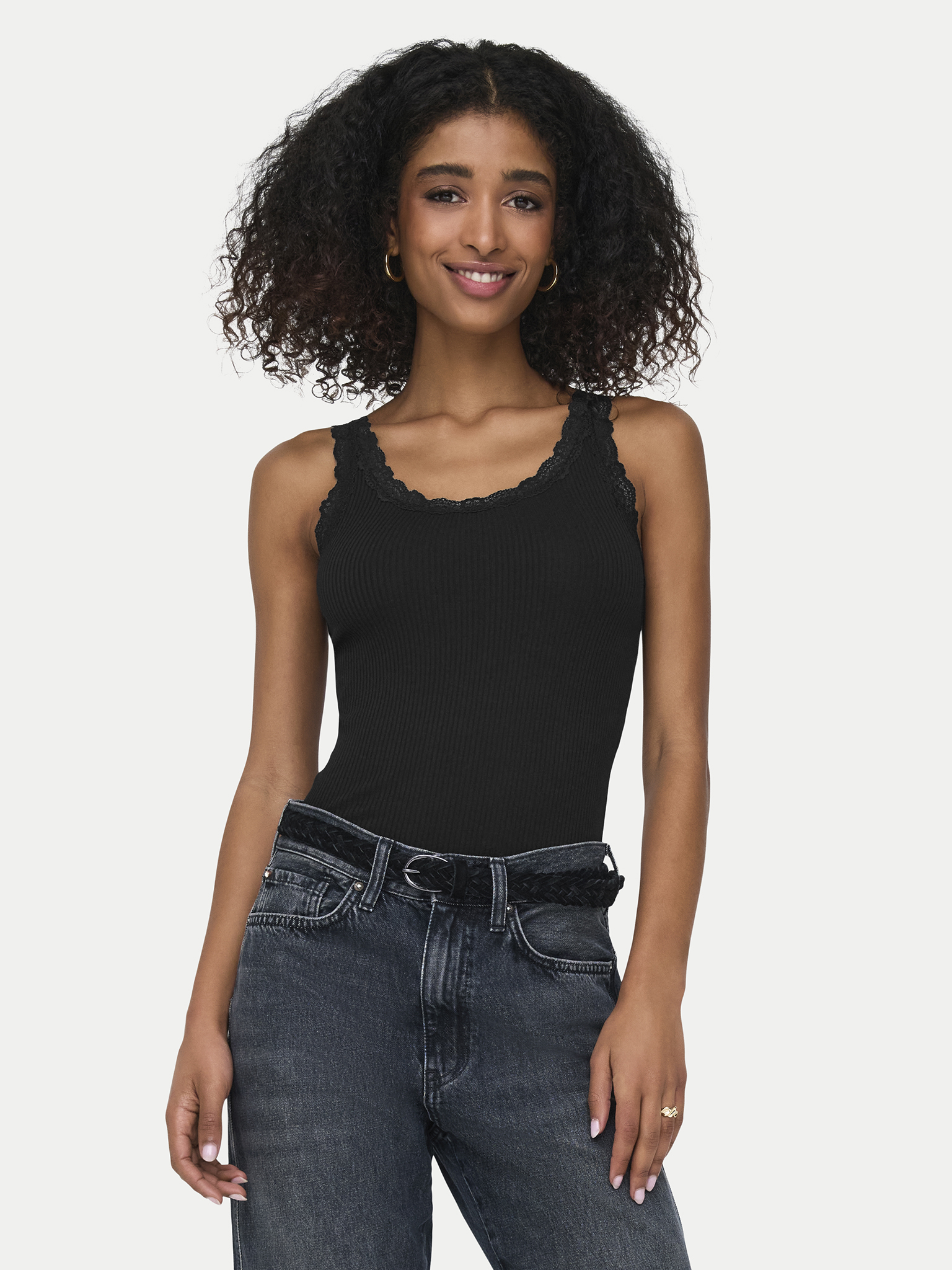 T-shirt ONLY 15345994-Black Czarny