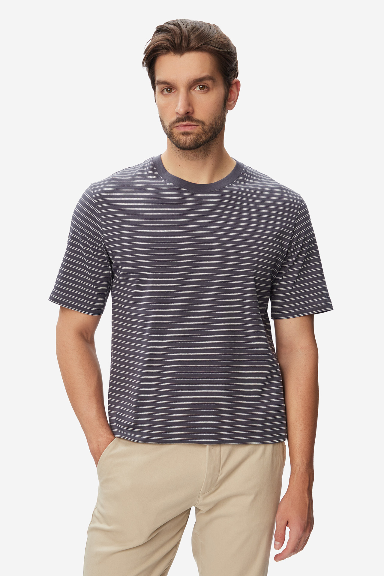 T-shirt JACK&JONES 12290898-Odyssey Gray Szary