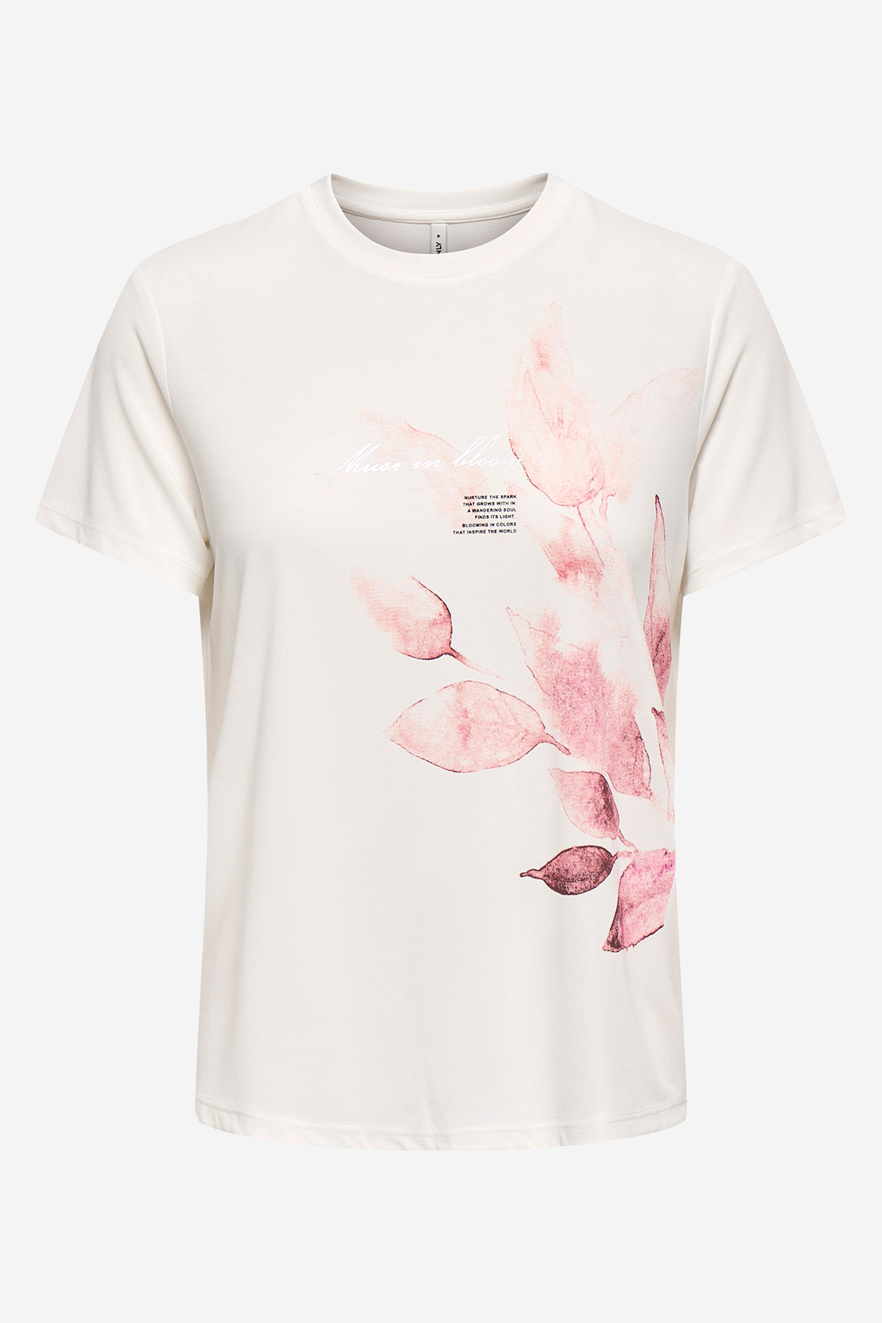 T-shirt ONLY 15307292-Cloud-Dancer-Free-desert-muse Kremowy