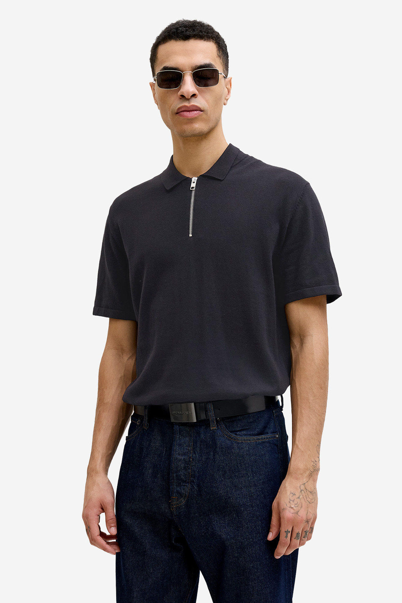 T-shirt JACK&JONES 12288260-Black Czarny