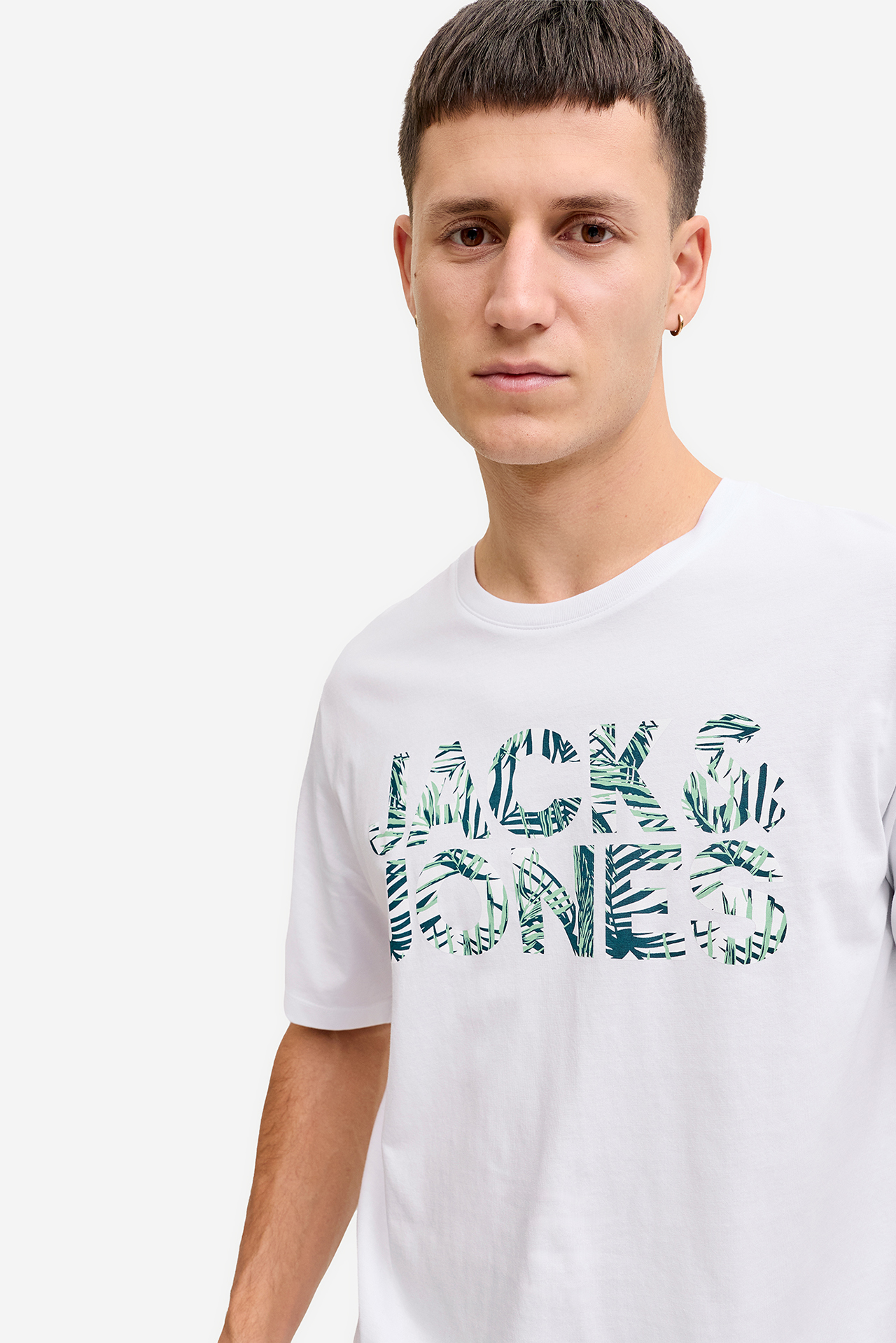 T-shirt JACK&JONES 12288536-White Biały