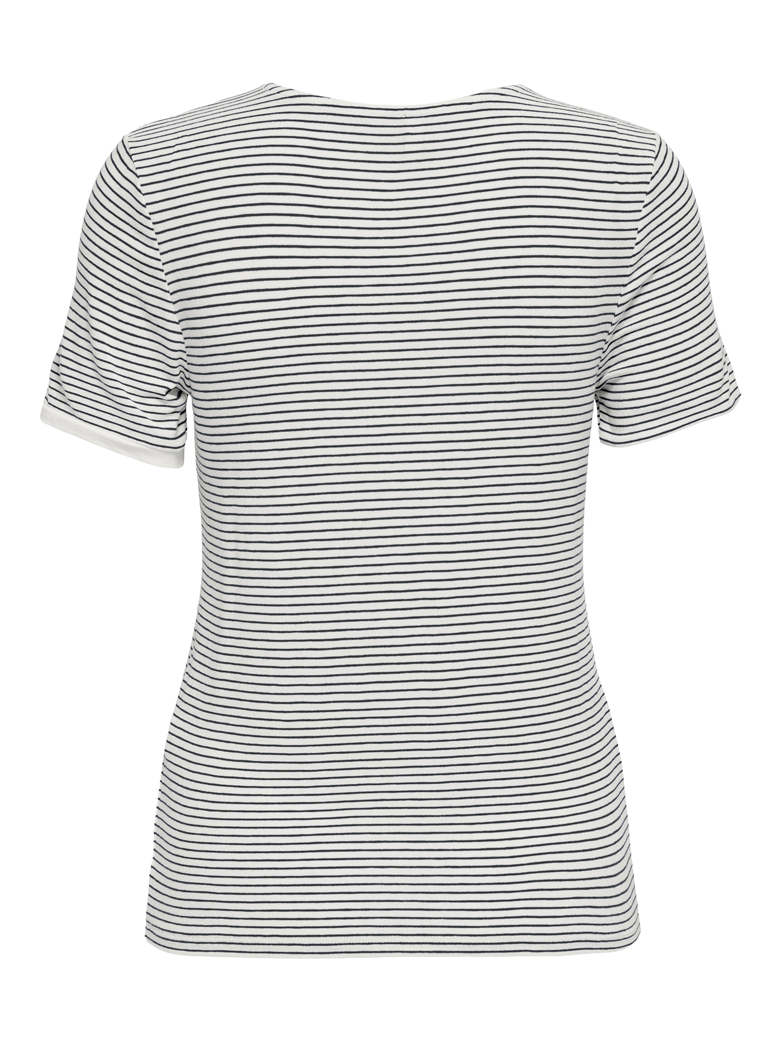 T-shirt ONLY 15315406-Cloud-Dancer-Black Kremowy