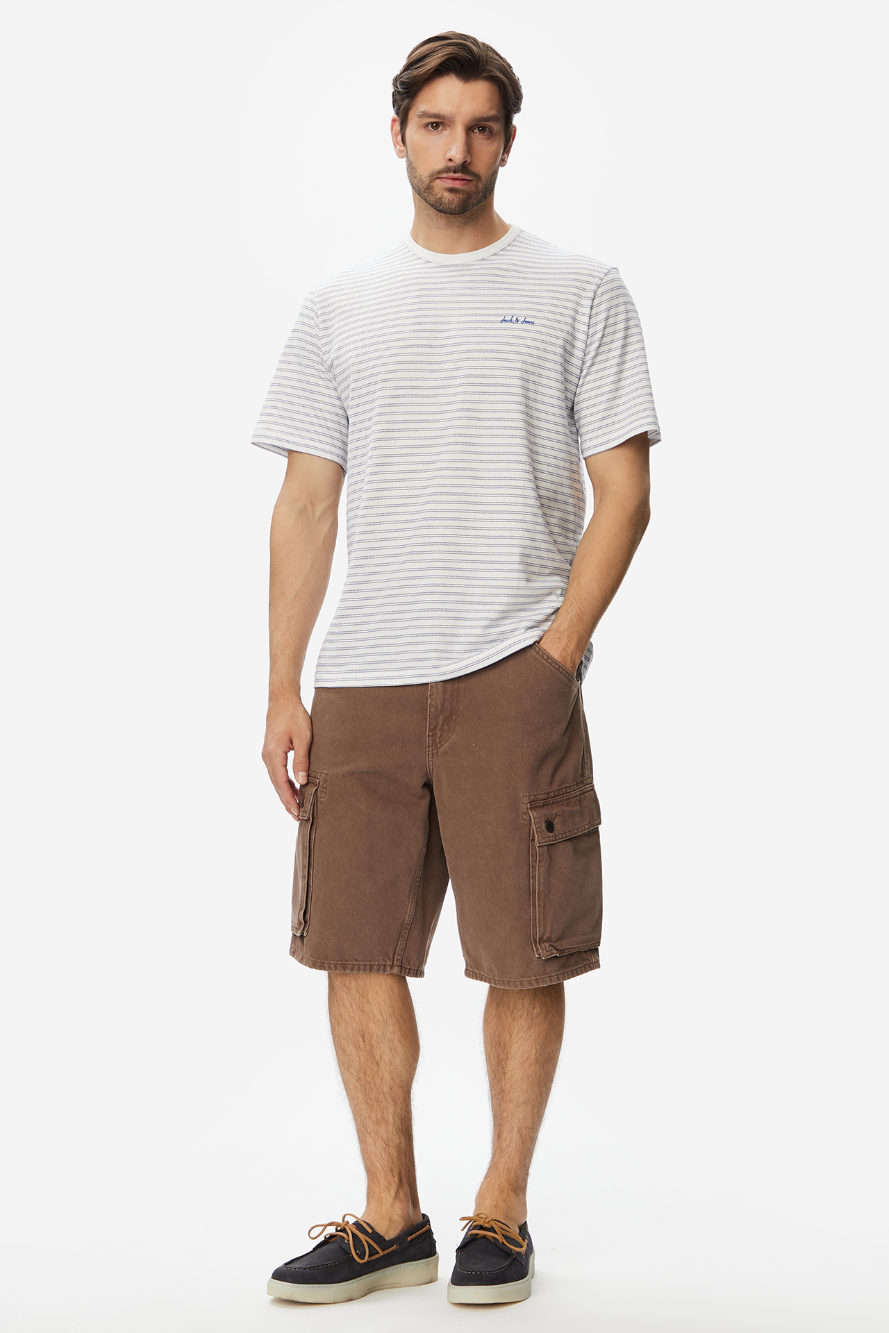 T-shirt JACK&JONES 12288358-Bright White Biały