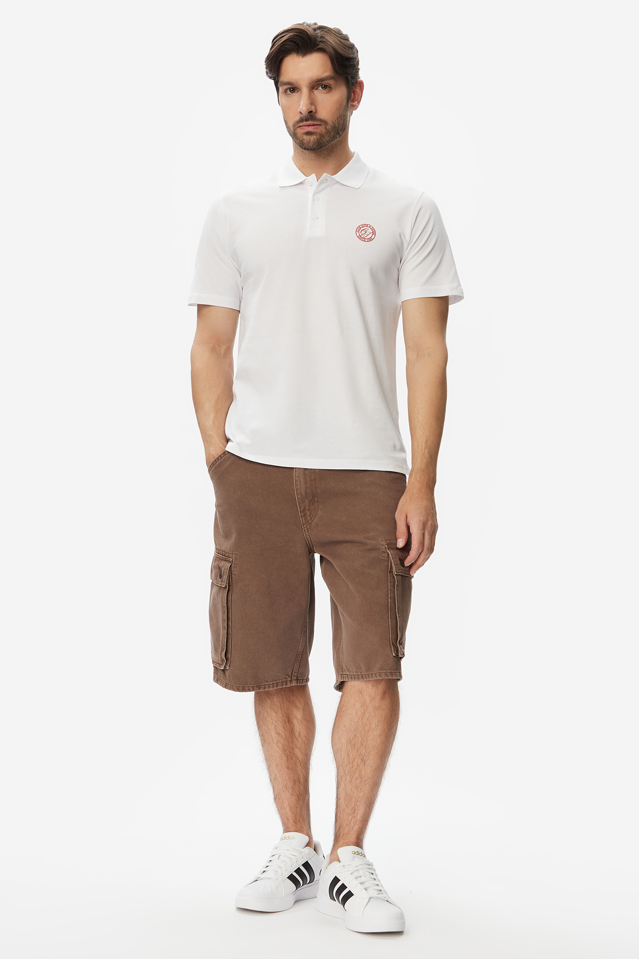 T-shirt JACK&JONES 12288108-Bright White Biały