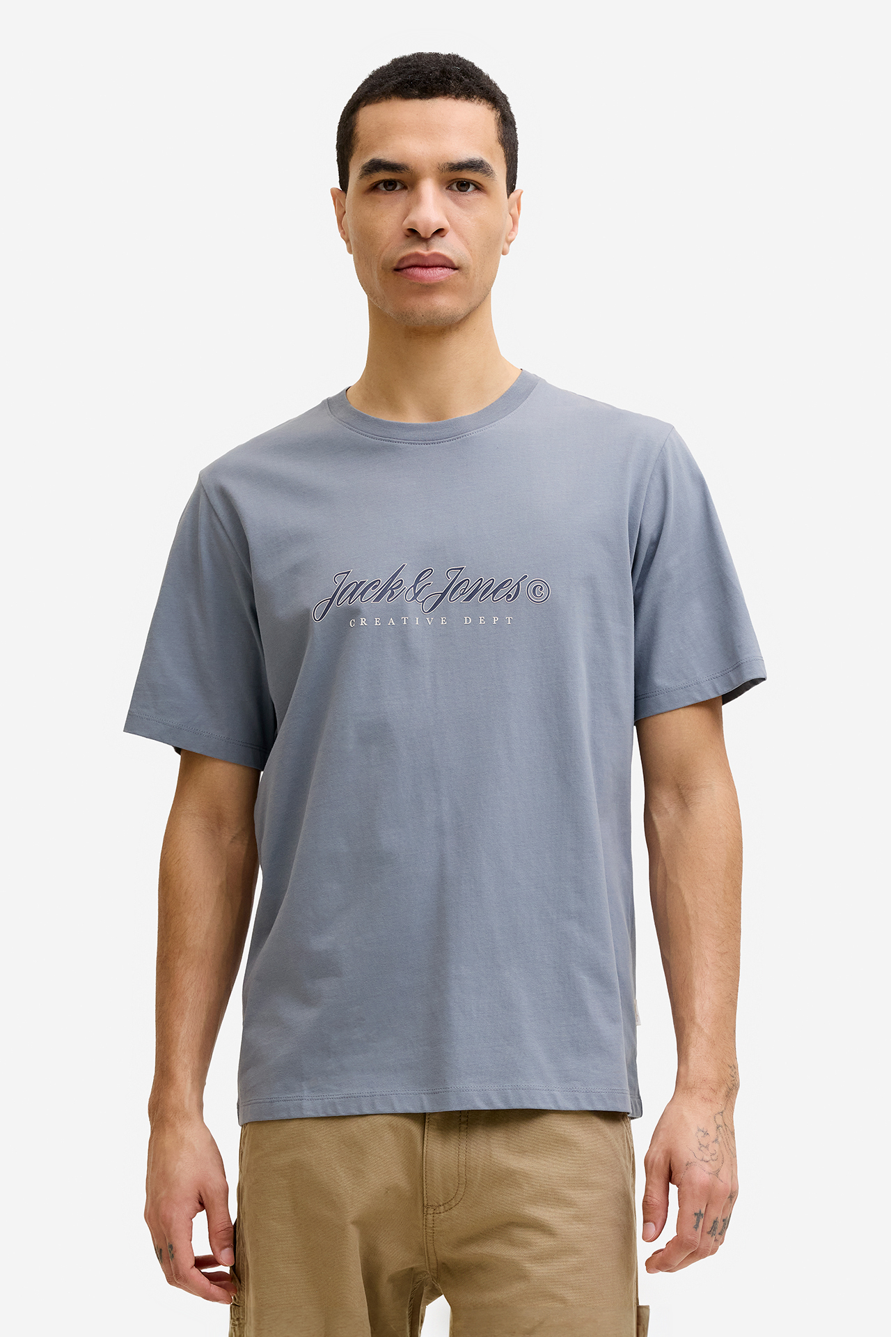 T-shirt JACK&JONES 12290887-Tradewinds Niebieski
