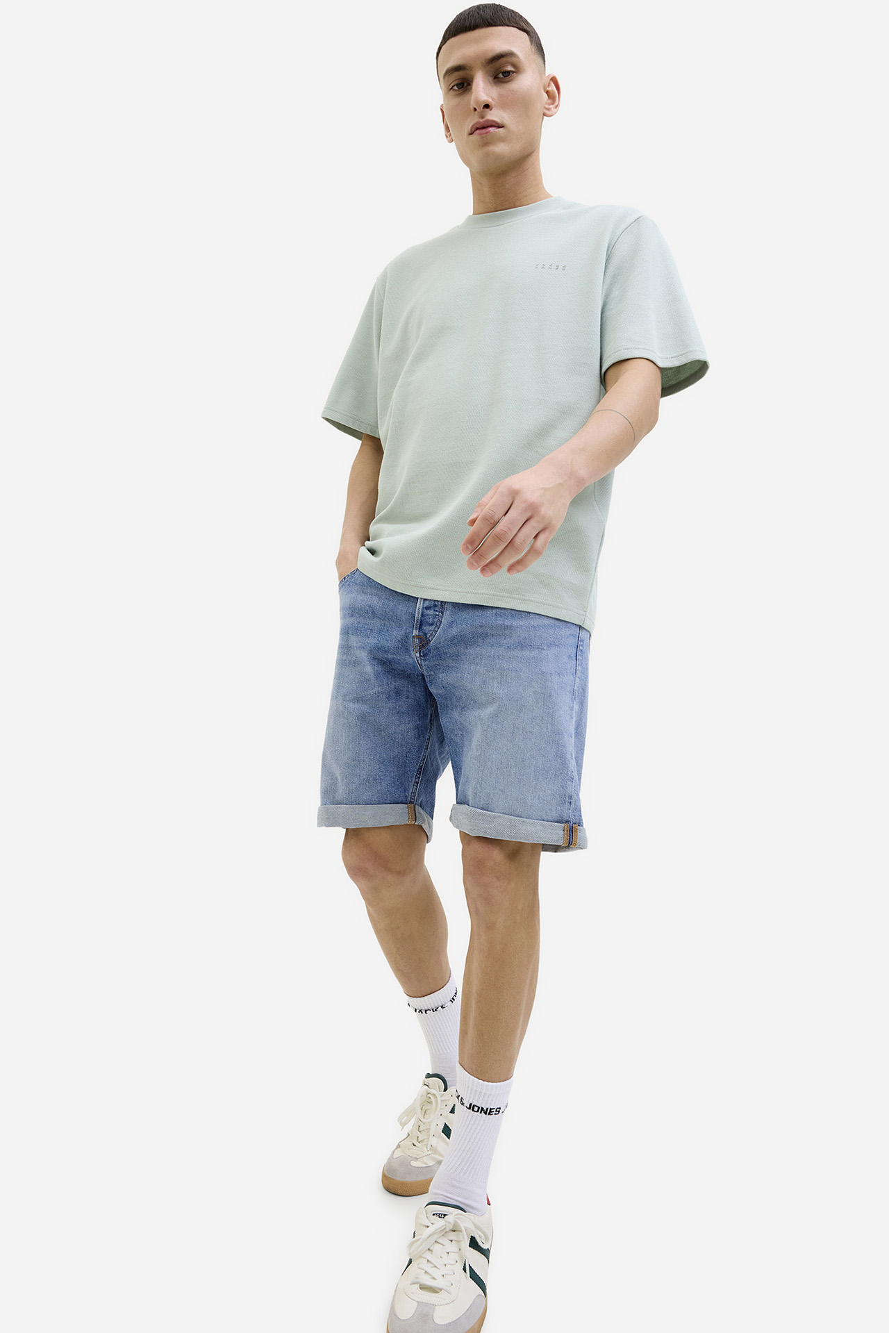 Spodenki JACK&JONES 12269612-Blue Denim Niebieski