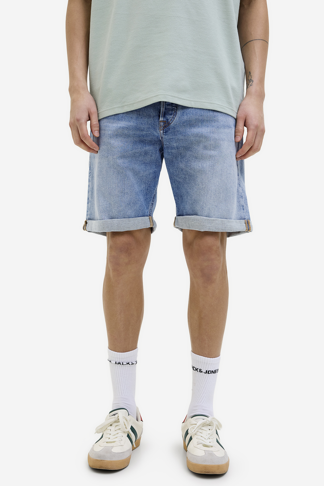 Spodenki JACK&JONES 12269612-Blue Denim Niebieski